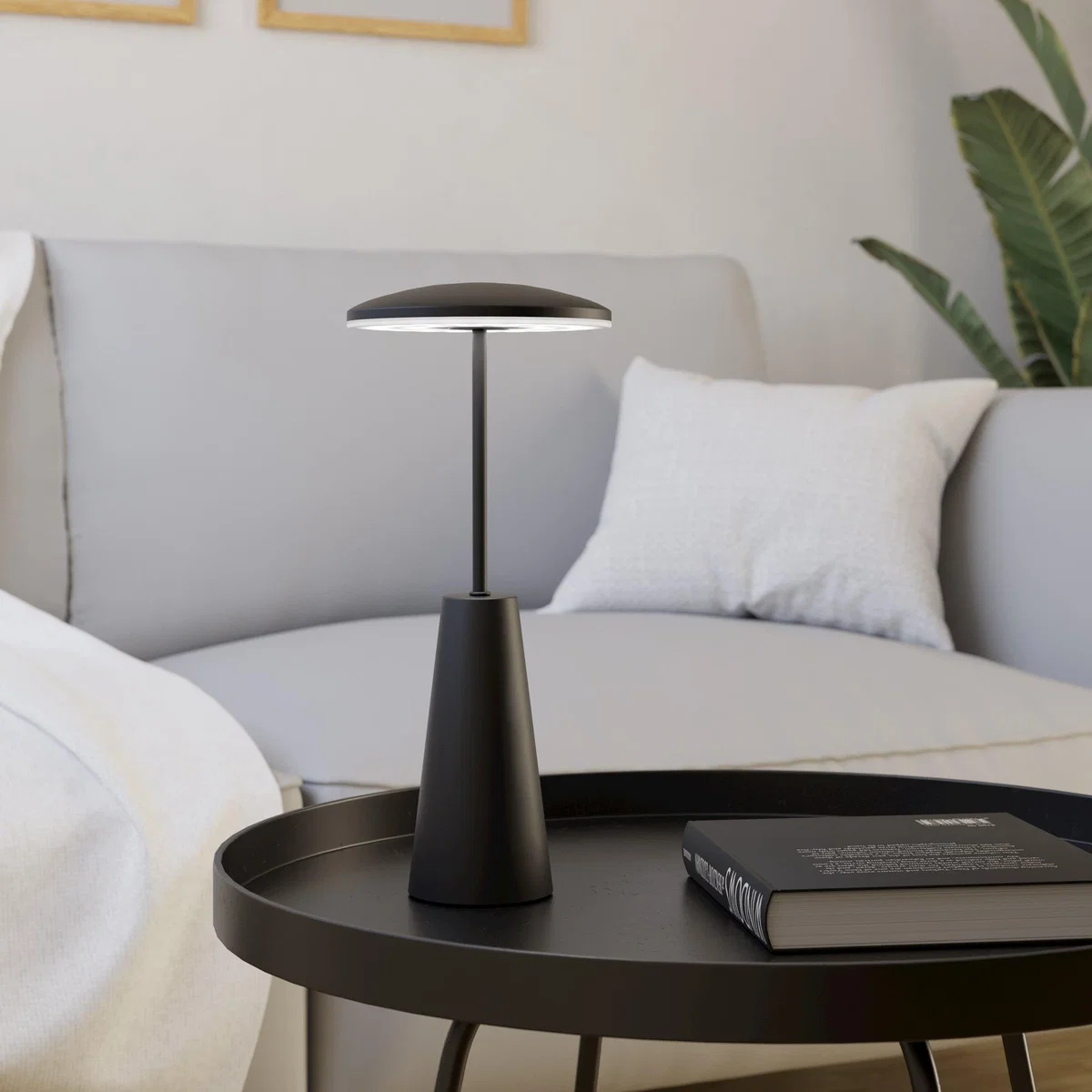 EGLO Piccola Touch Dimmable Outdoor Table Lamp Black – image 1