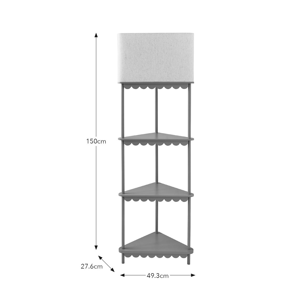Remi Shelved Corner Floor Lamp – image 6