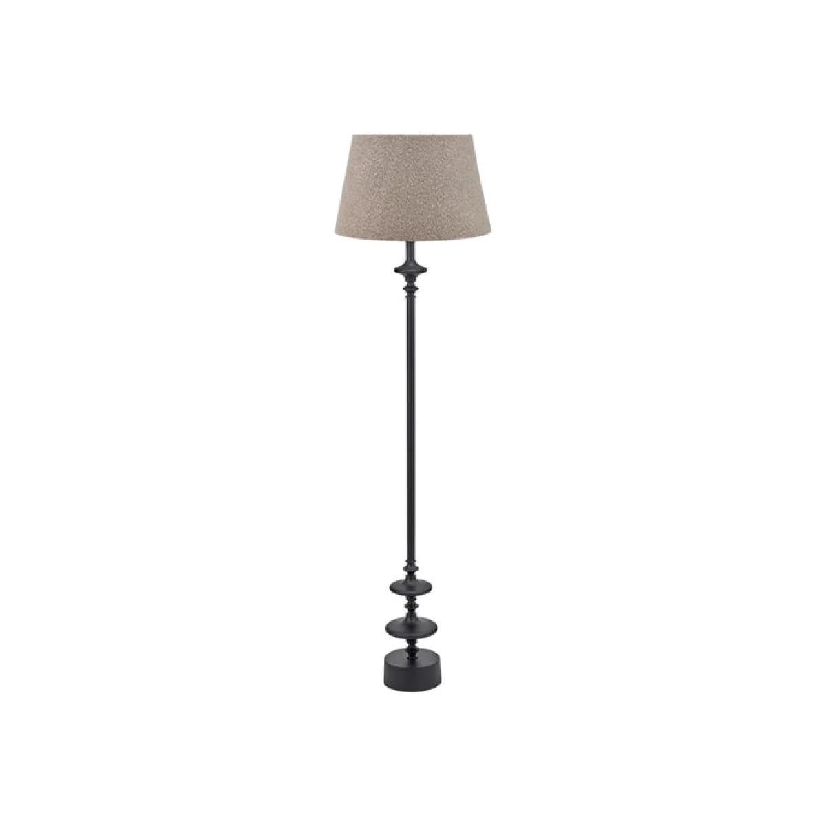 Pacific Lifestyle Emilio Matt Candlestick Floor Lamp with Martigues Boucle Tapered Lampshade – image 1