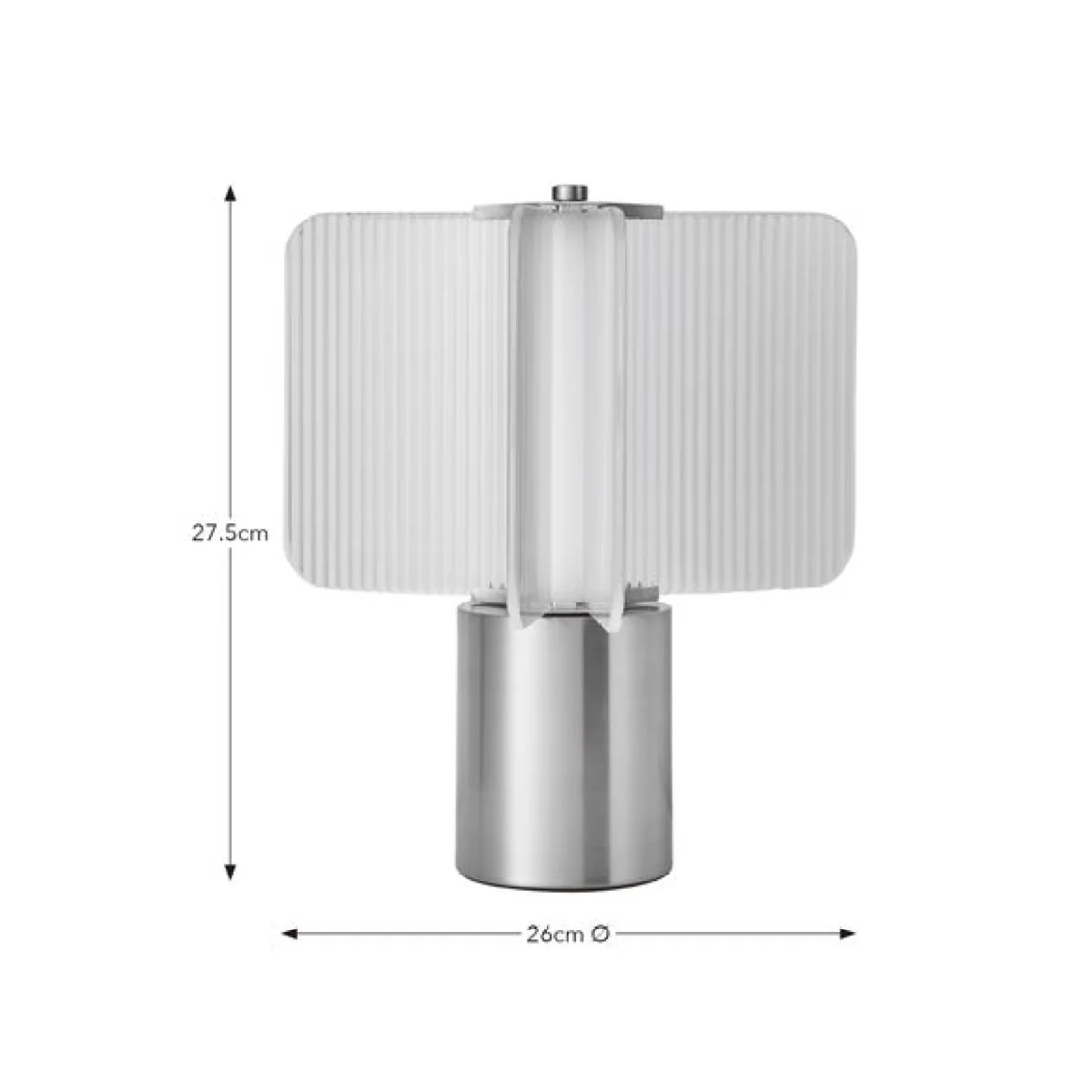 Milan Ribbed Touch Dimmable LED Table Lamp – image 5