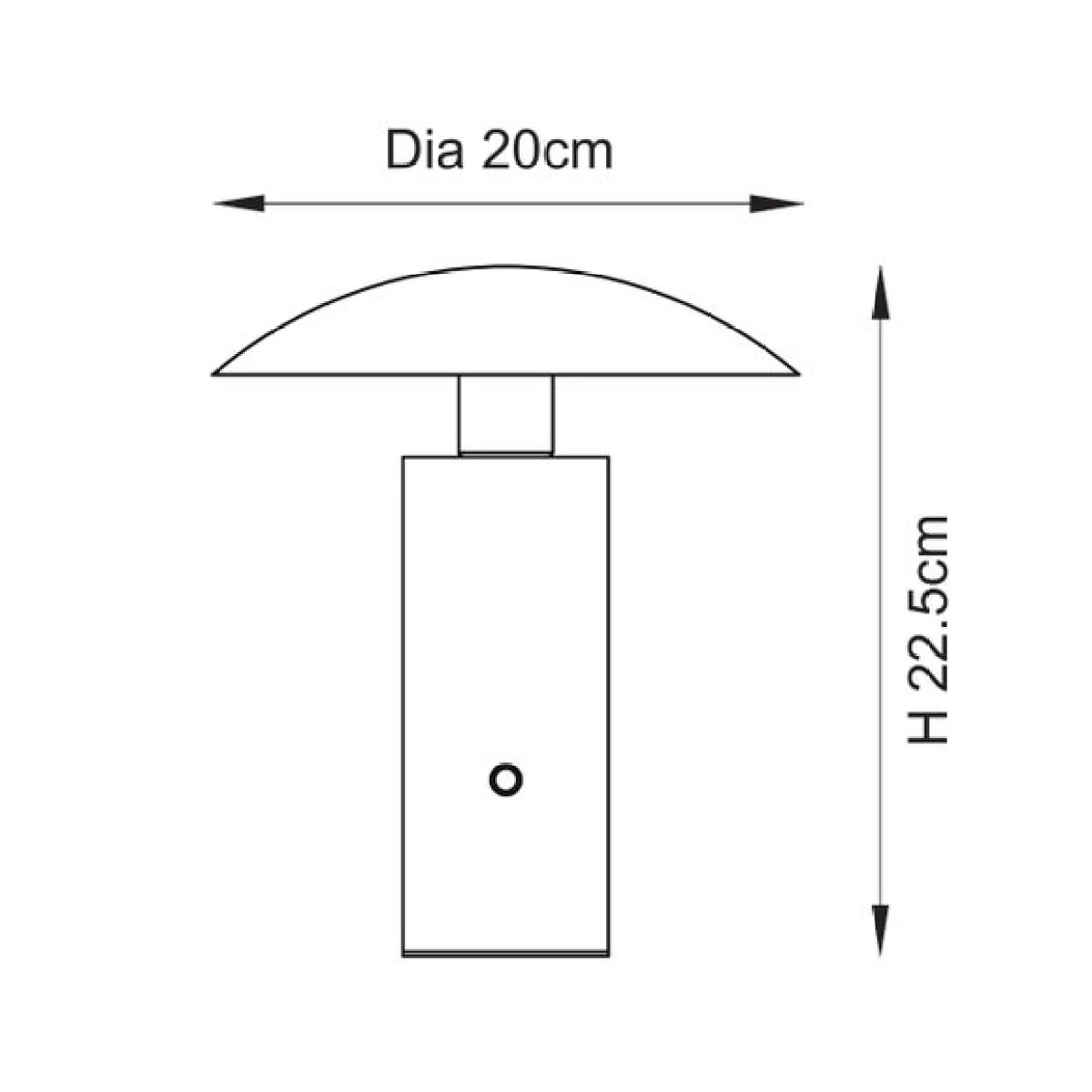 Vogue Florida Rechargeable Touch Dimmable LED Table Lamp – image 7