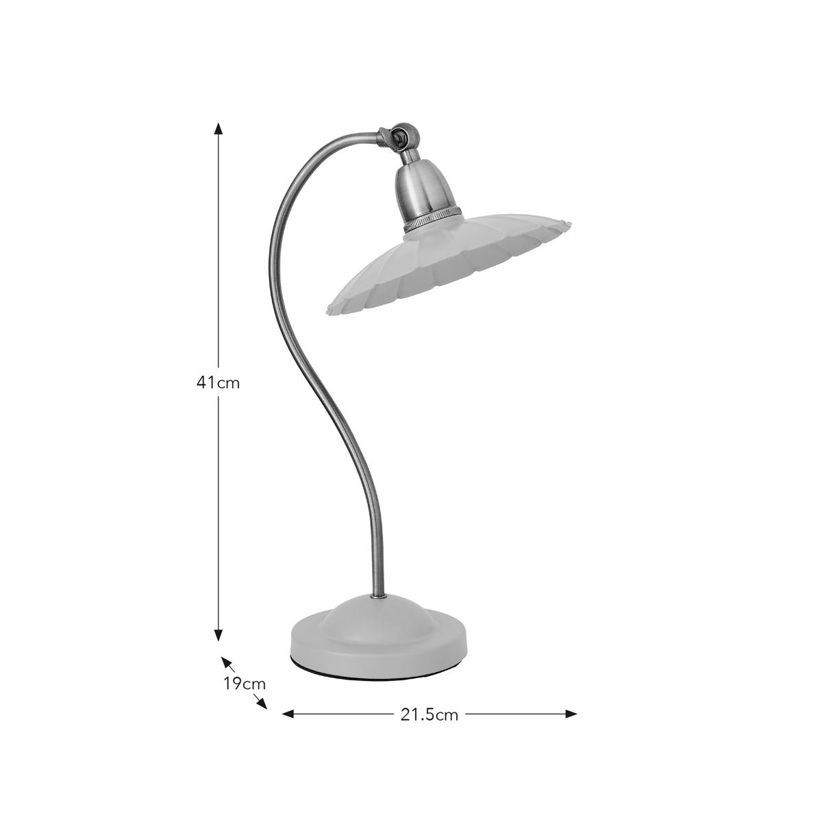 Maya Scallop Table Lamp Off-White – image 6