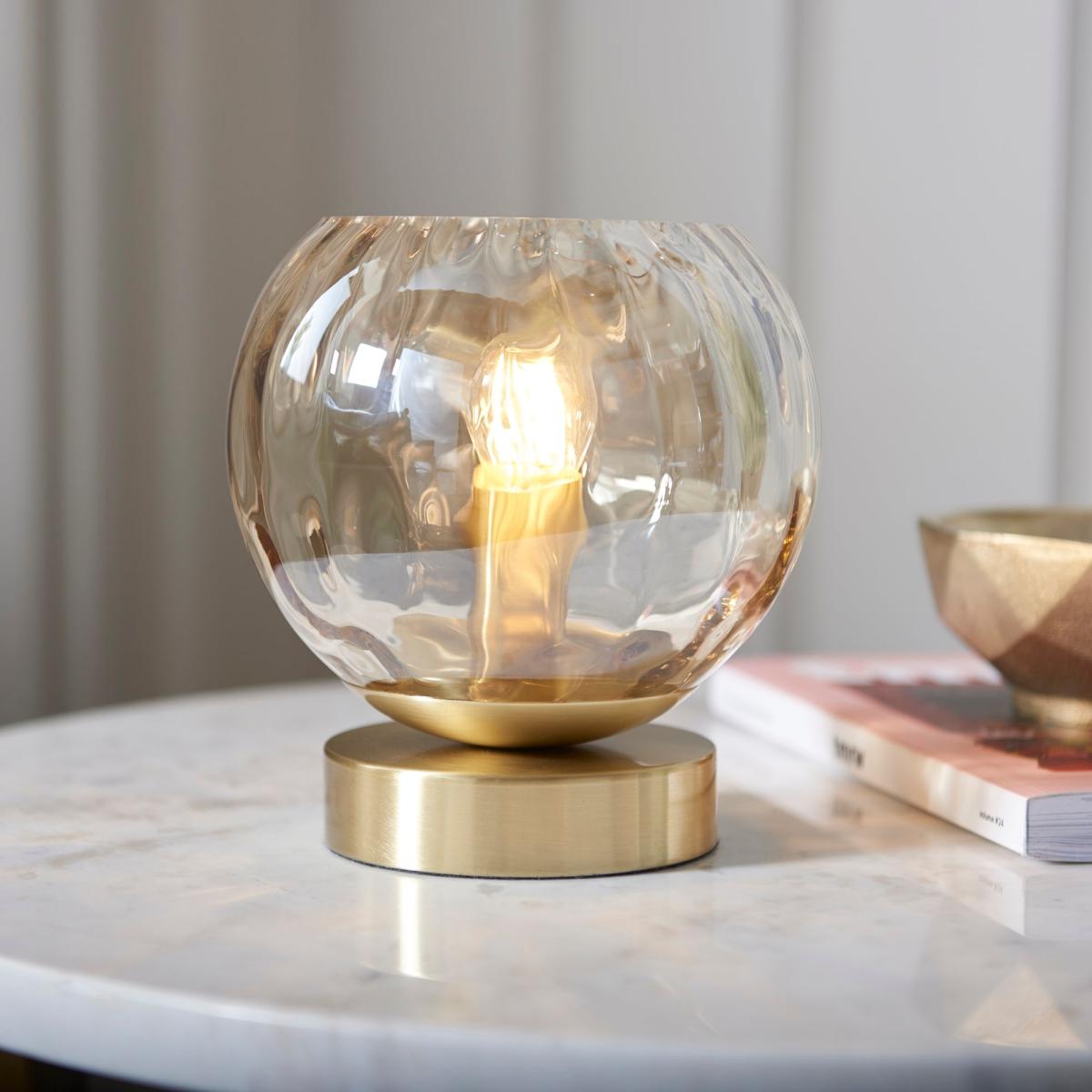 Return - Vogue Arkoma Glass Table Lamp – image 1