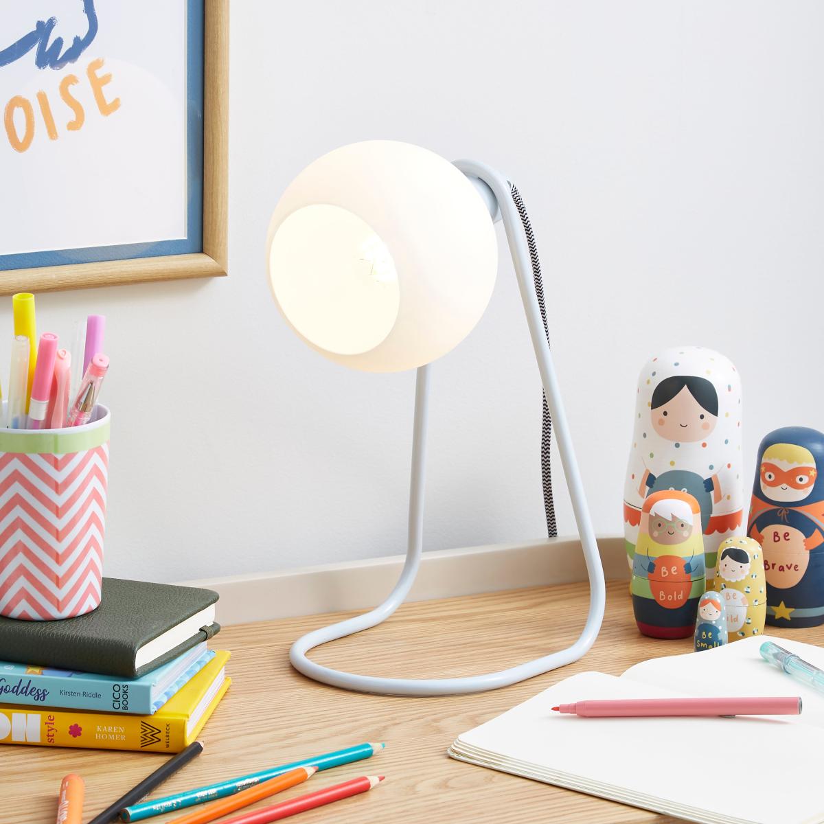 Elements Bailey Table Lamp Blue – image 2