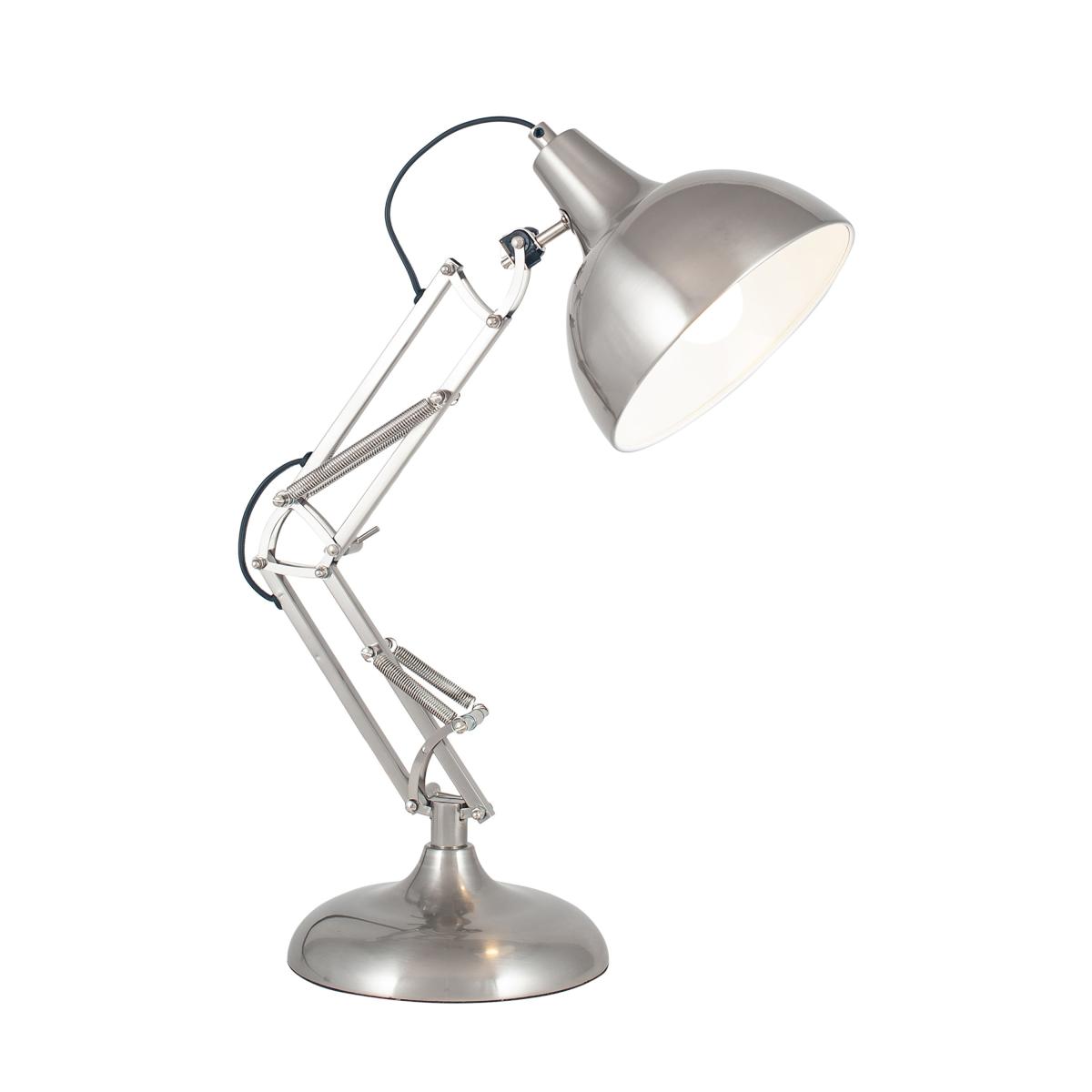 Return - Alonzo Task Table Lamp, Brushed Chrome – image 2