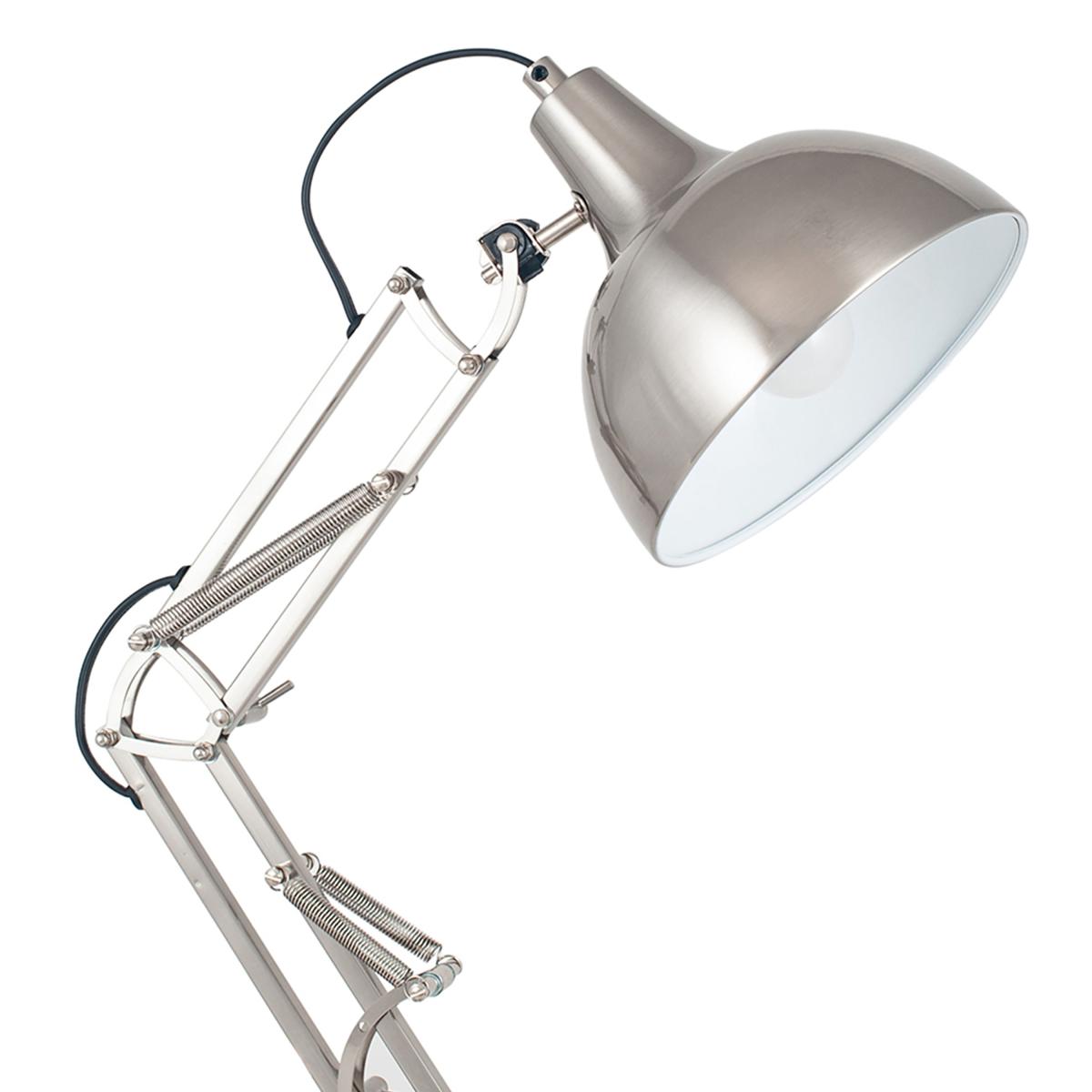 Return - Alonzo Task Table Lamp, Brushed Chrome – image 3