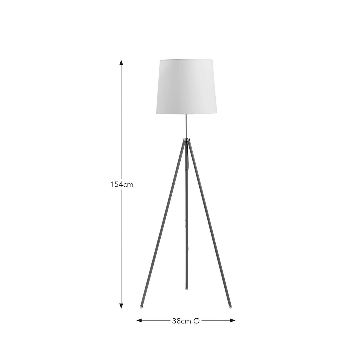 Orson Industrial Tripod Floor Lamp Grey – image 6