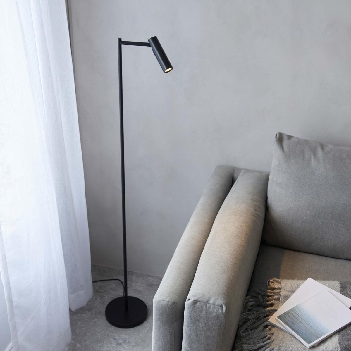 Return - Vogue Adam Steel Adjustable Touch Dimmable Floor Lamp, Black – image 2