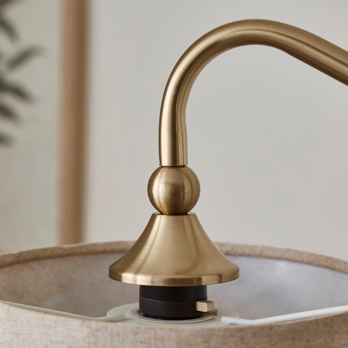 Enid Metal Floor Lamp Gold – image 3