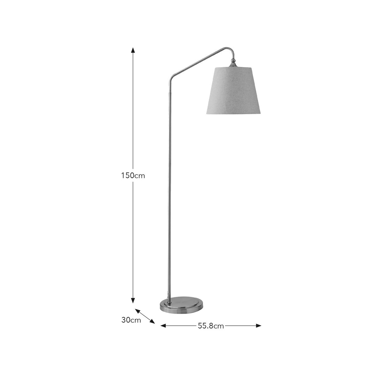 Enid Metal Floor Lamp Gold – image 6