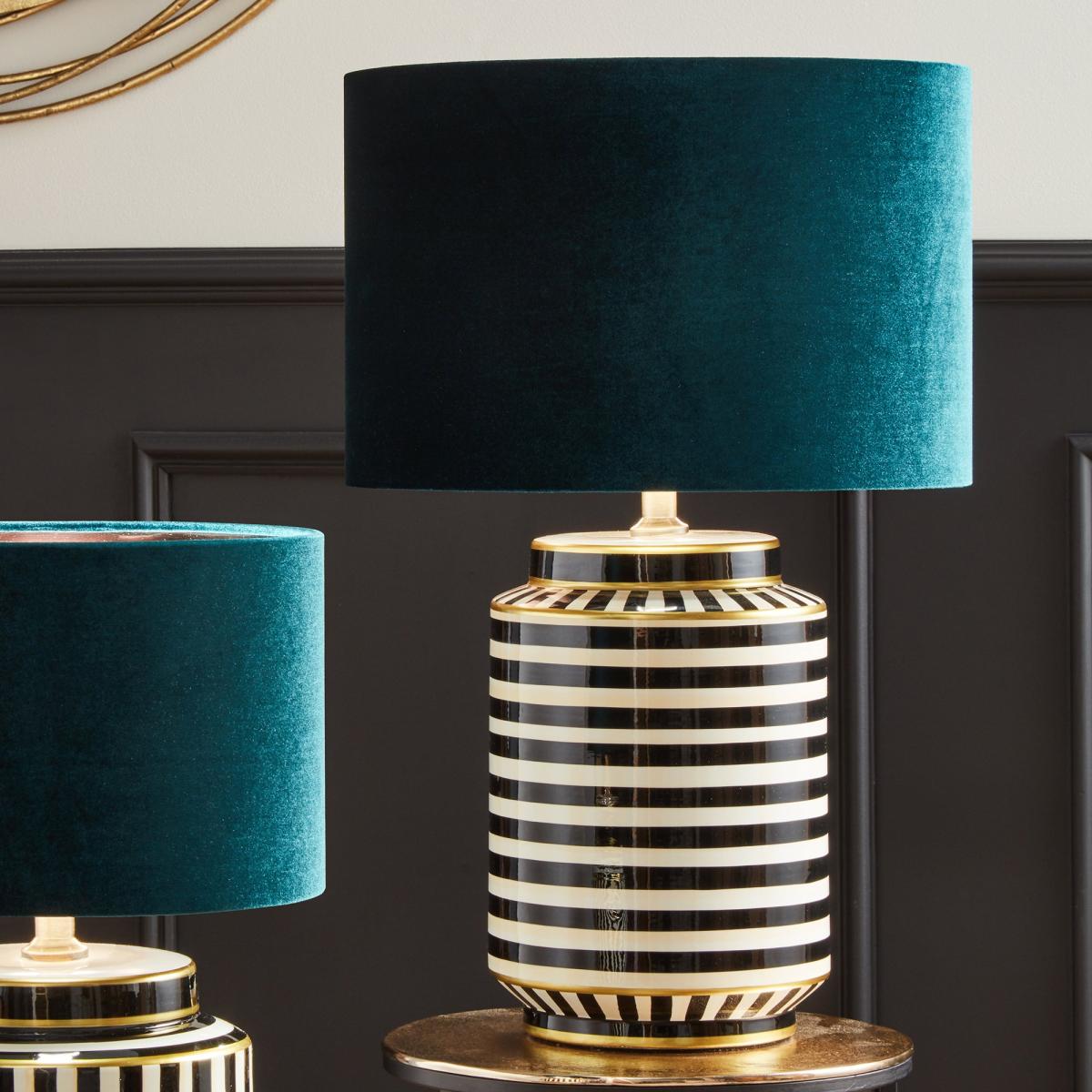 Pacific Lifestyle Humbug Table Lamp Black & White