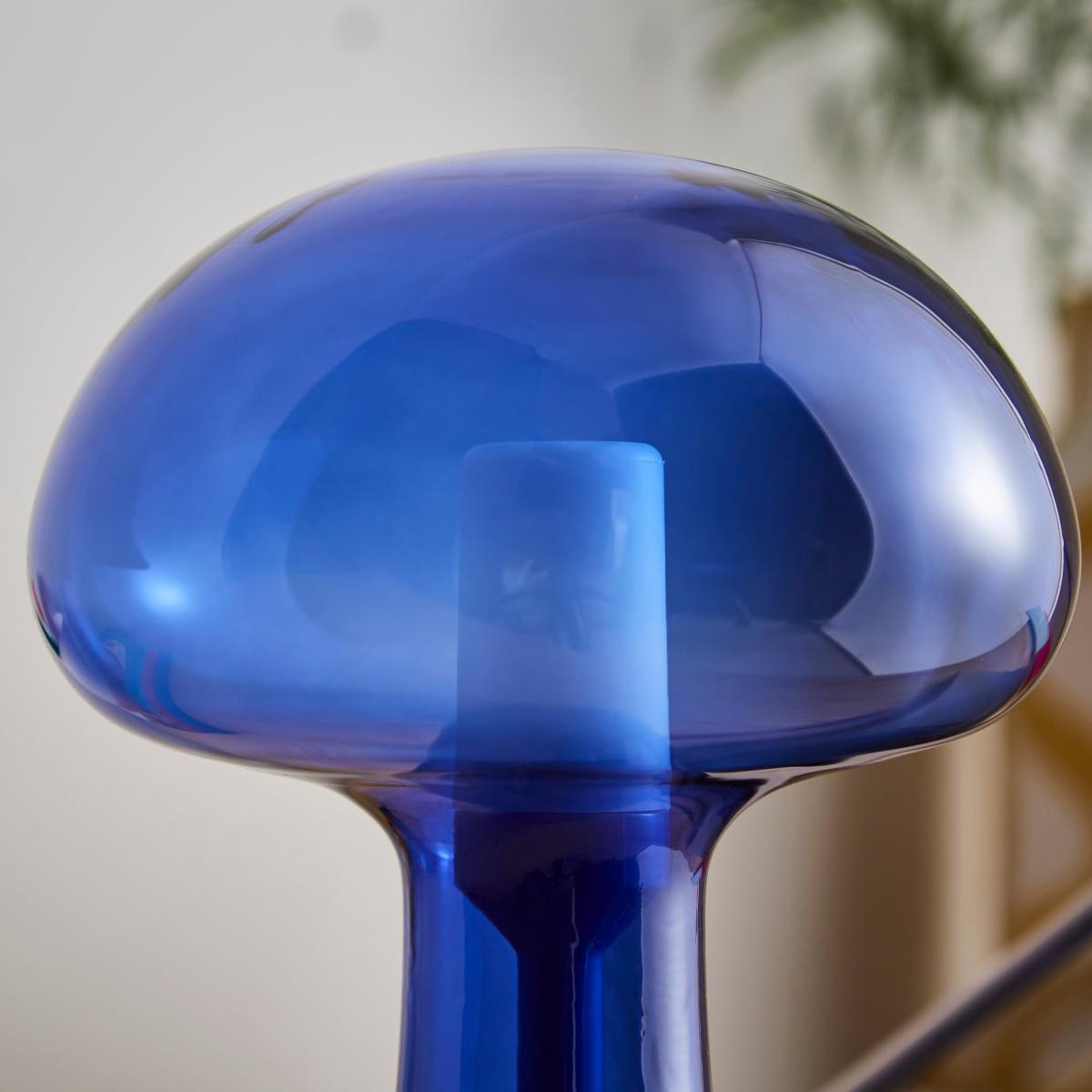 Elements Munro Rechargeable Touch Dimmable Table Lamp Blue – image 3