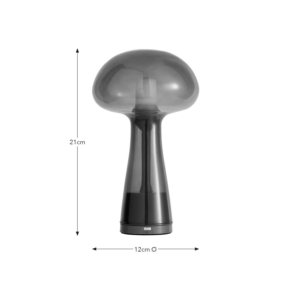 Elements Munro Rechargeable Touch Dimmable Table Lamp Blue – image 5