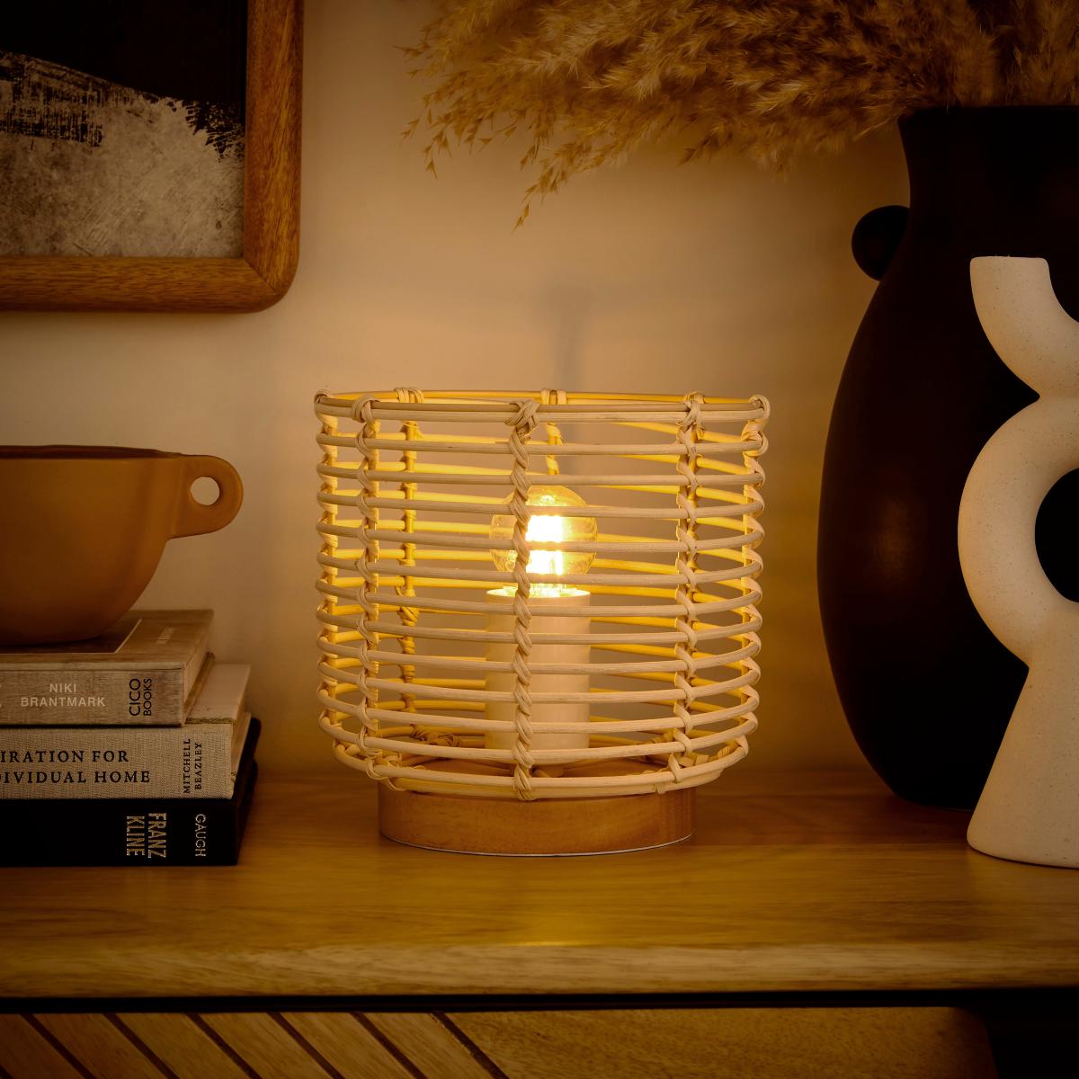 Emil Rattan Table Lamp Natural – image 3