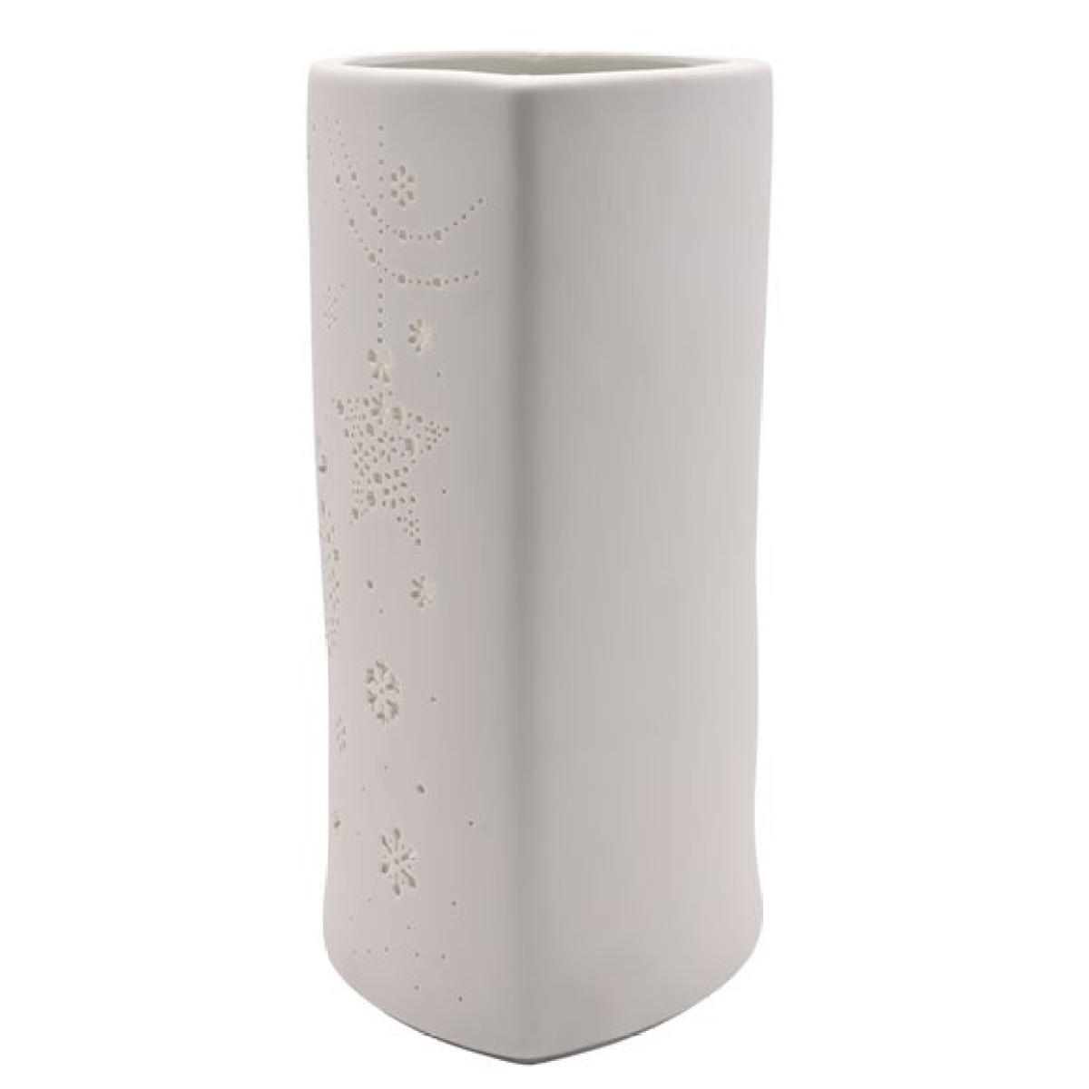 The Christmas Gift Co 24cm White Porcelain Christmas Lamp – image 3