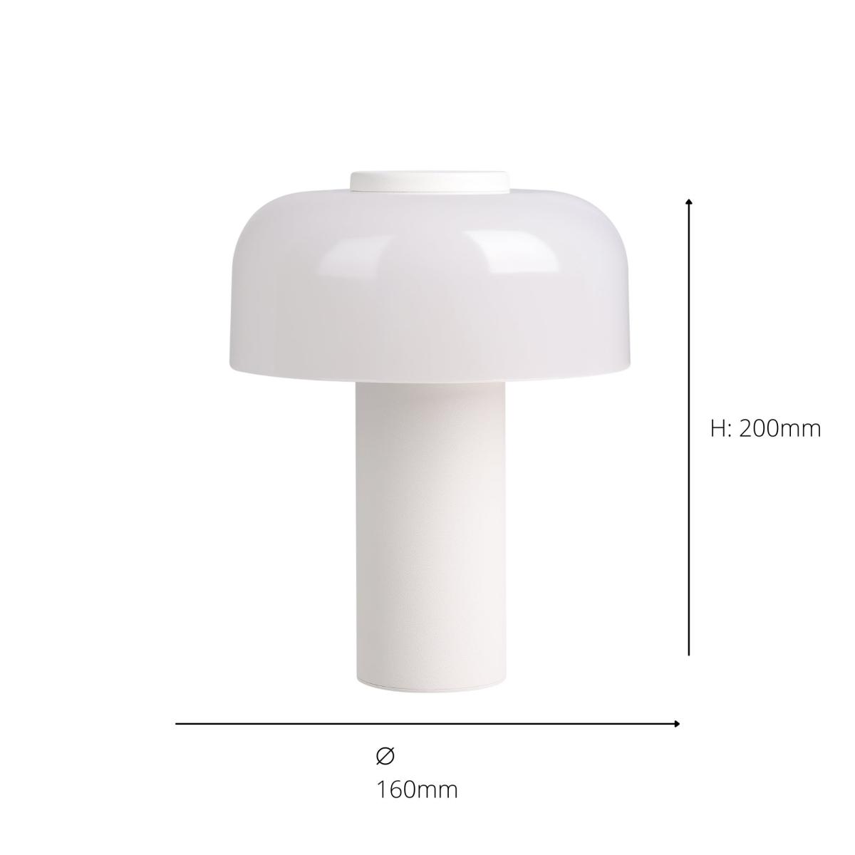 EGLO Ponente Touch Dimmable Outdoor Table Lamp White – image 4