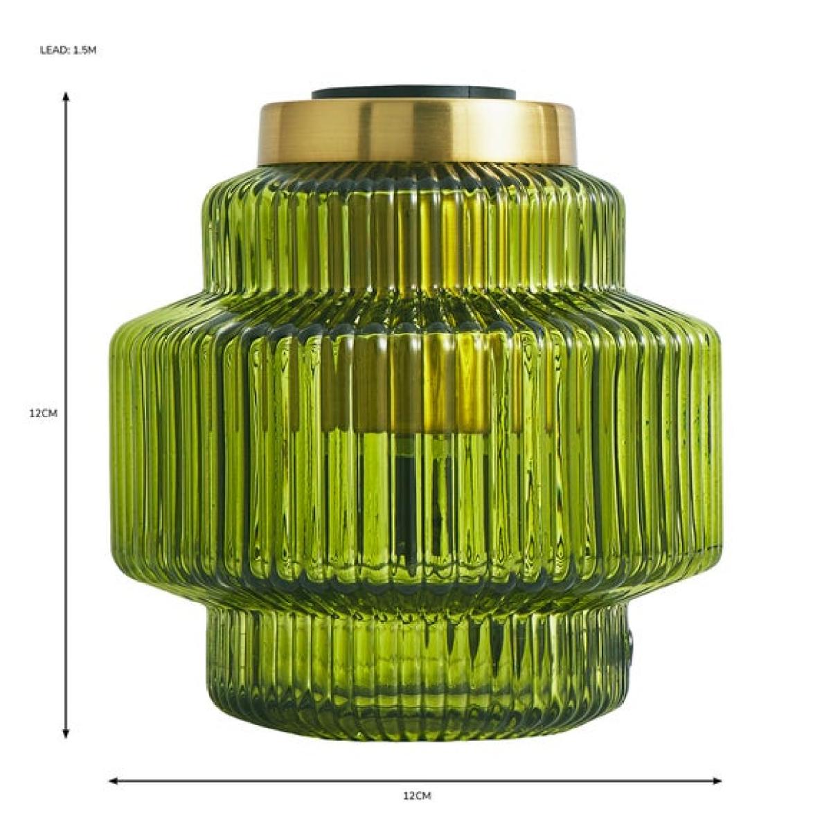 Return - Niamh Ribbed Glass Table Lamp Base – image 5