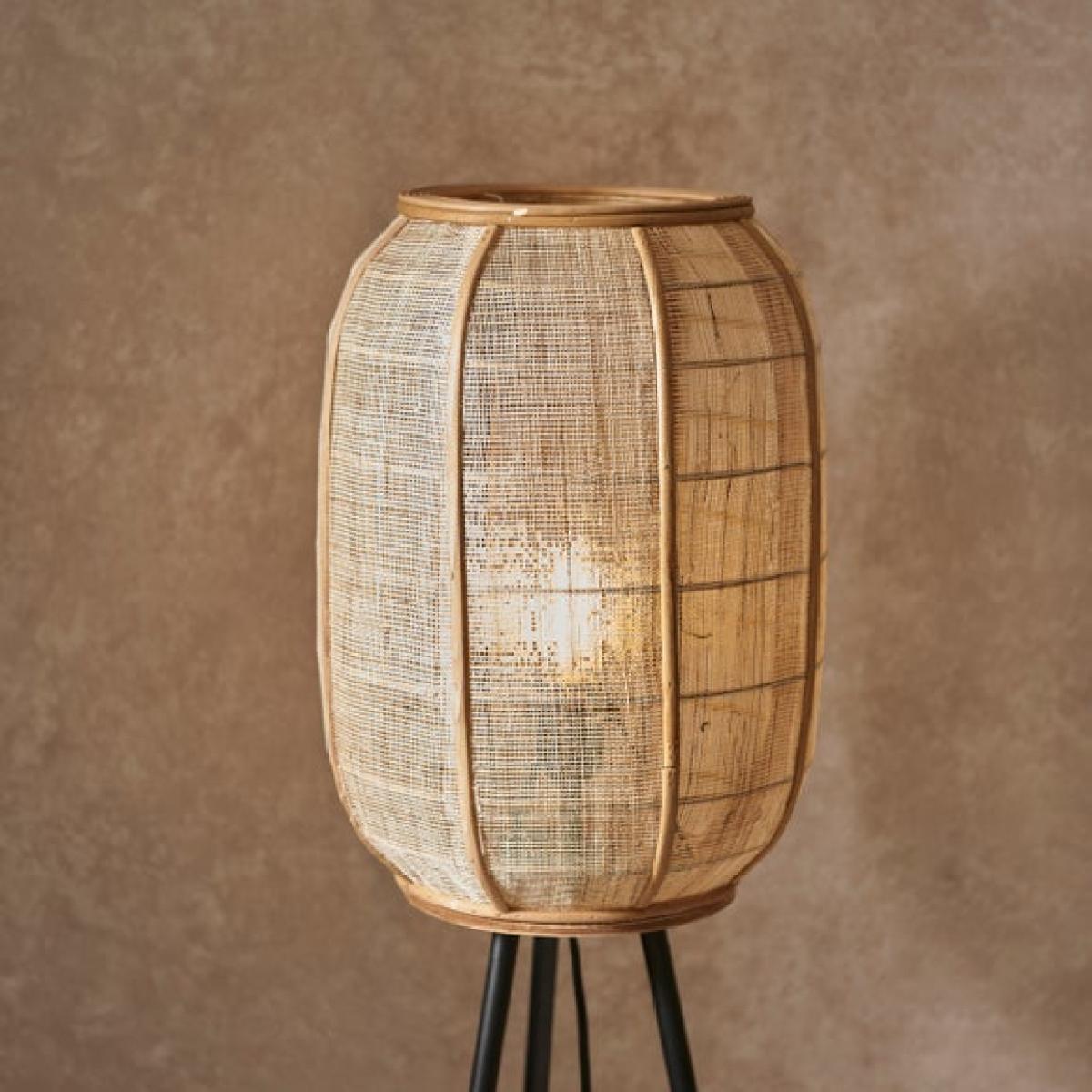 Return - Vogue Zen Linen and Bamboo Floor Lamp – image 4