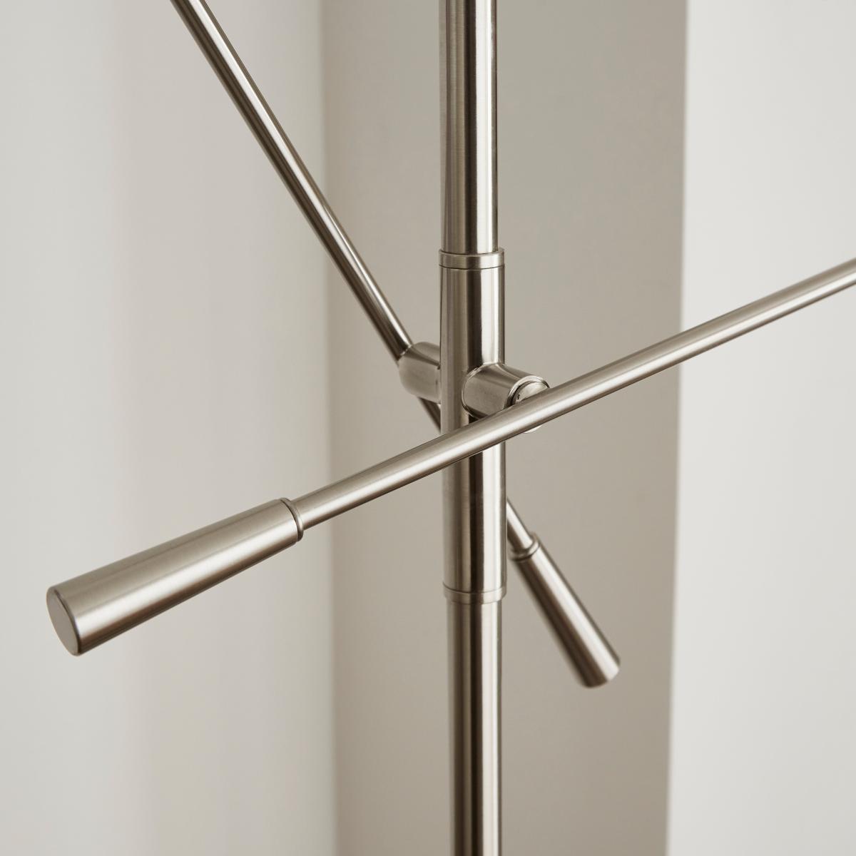 Elements Shaw 2 Light Adjustable Floor Lamp White – image 3