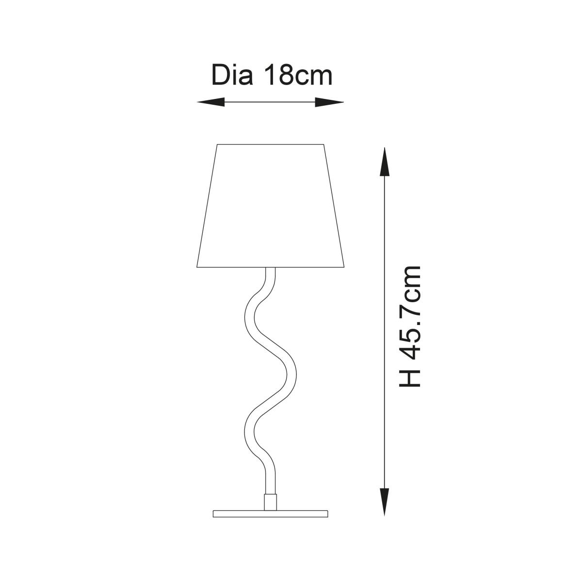 Return - Vogue Priya Wavy Table Lamp – image 9
