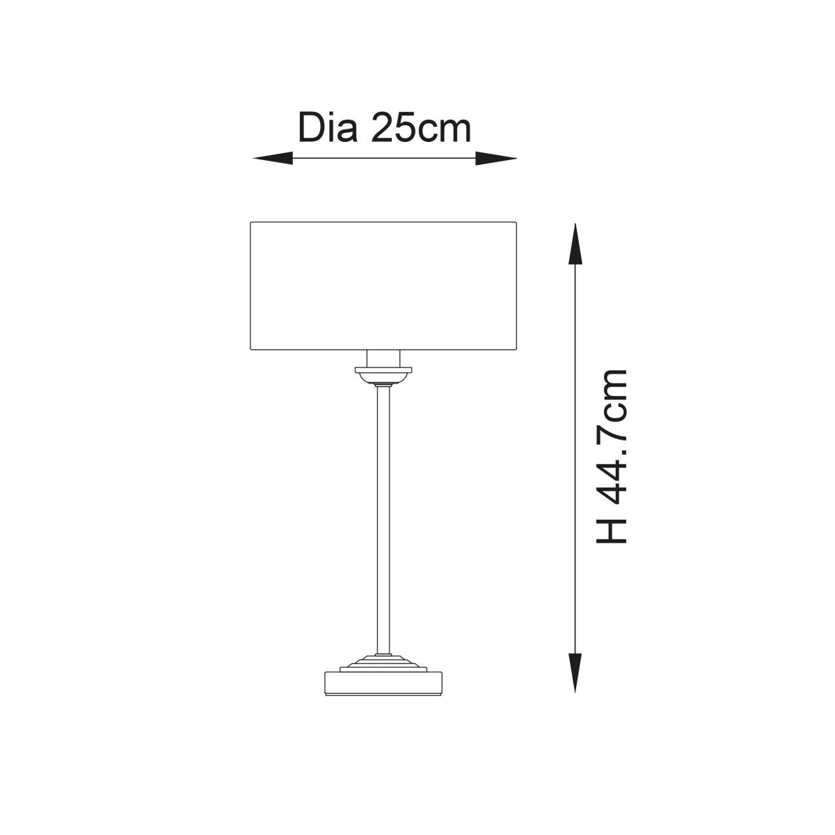 Return - Vogue Sandringham Table Lamp, Chrome – image 10