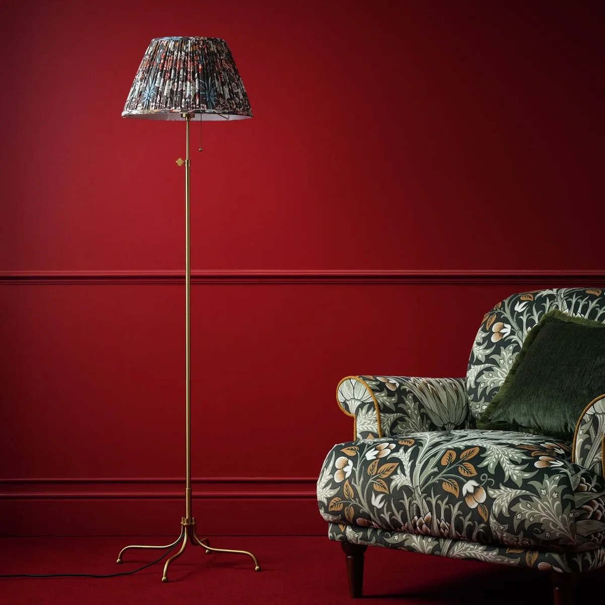 Habitat x Morris & Co. Regency Metal Hyacinth Floor Lamp – image 2