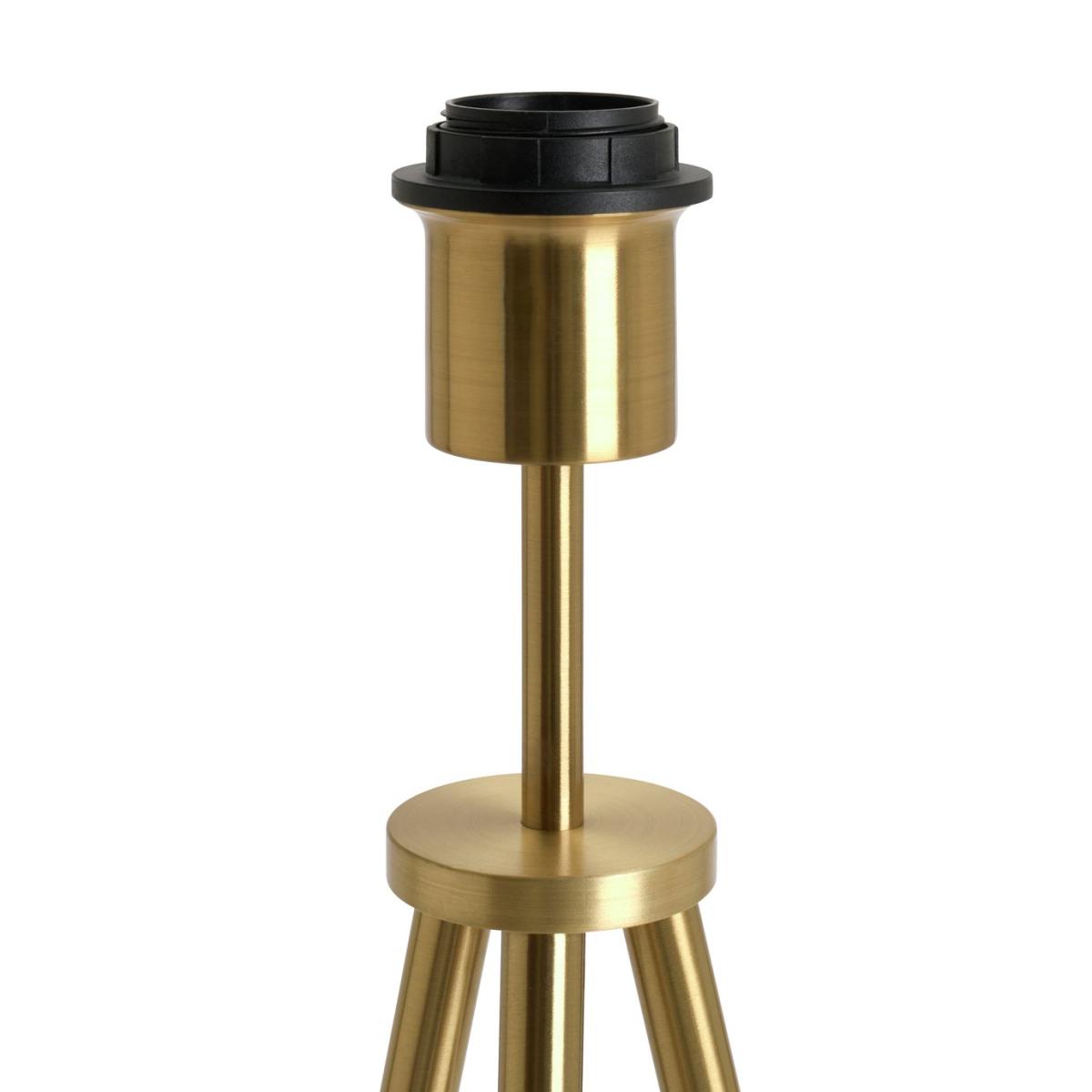 Habitat Ed Metal Tripod Floor Lamp Base Only - Brass – image 4