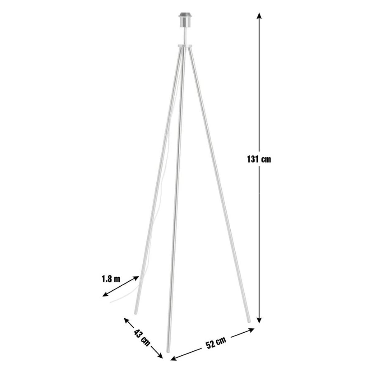 Habitat Ed Metal Tripod Floor Lamp Base Only - Brass – image 6