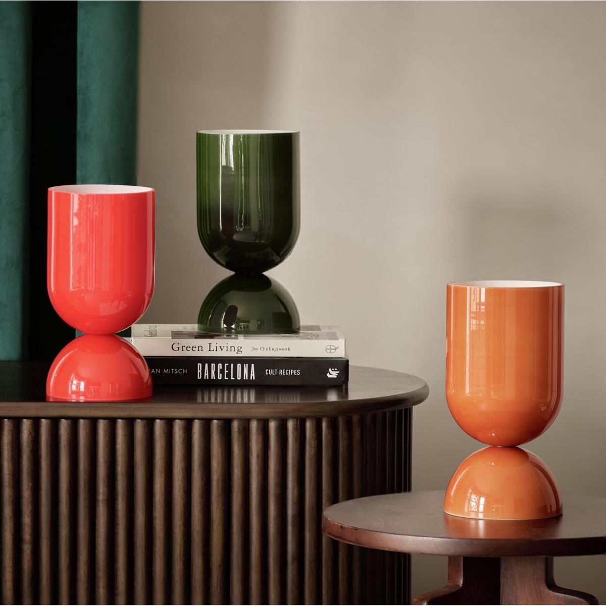 Habitat Gloss Glass Table Lamp - Green – image 7