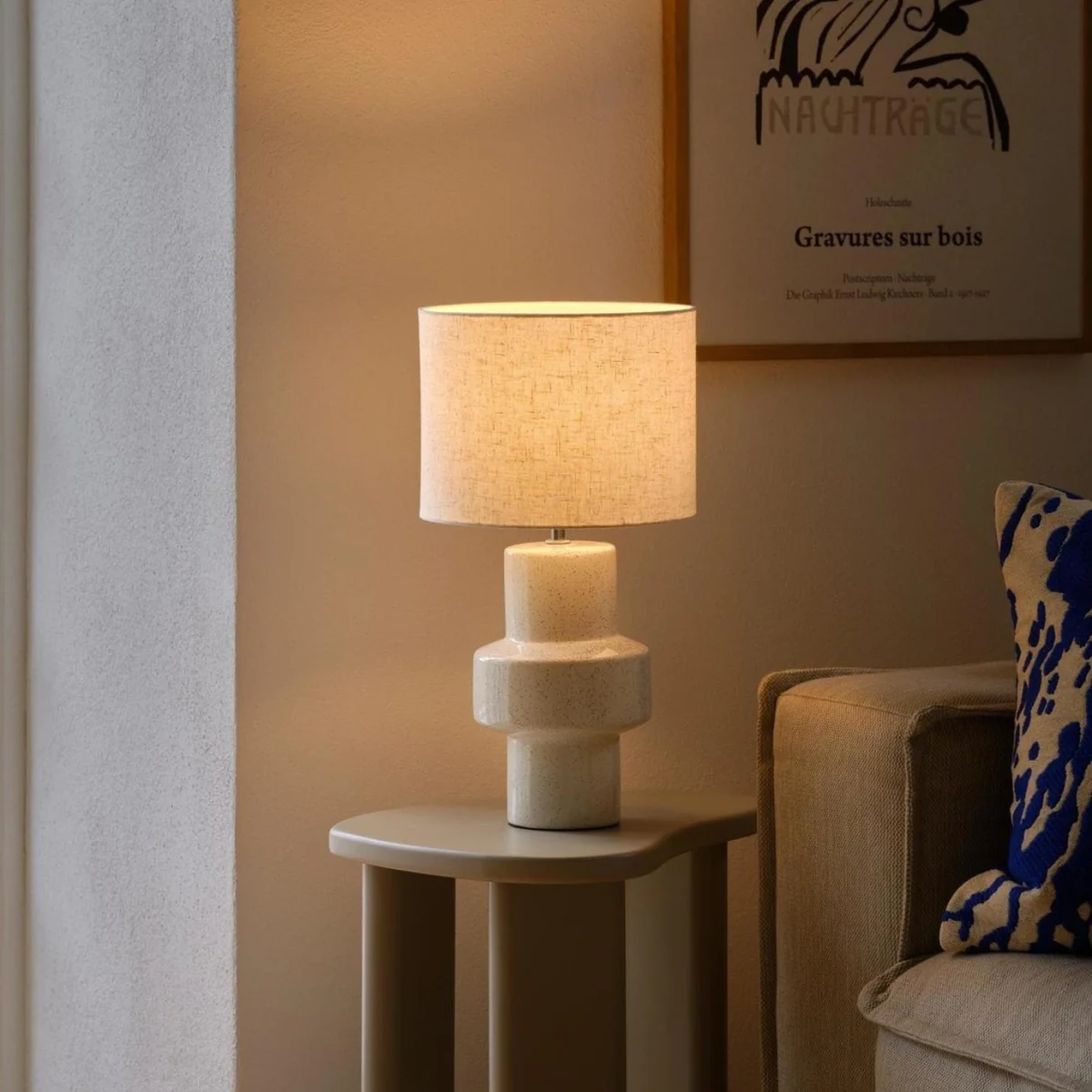 Nordlux Dugan Ceramic Table Lamp - White – image 1