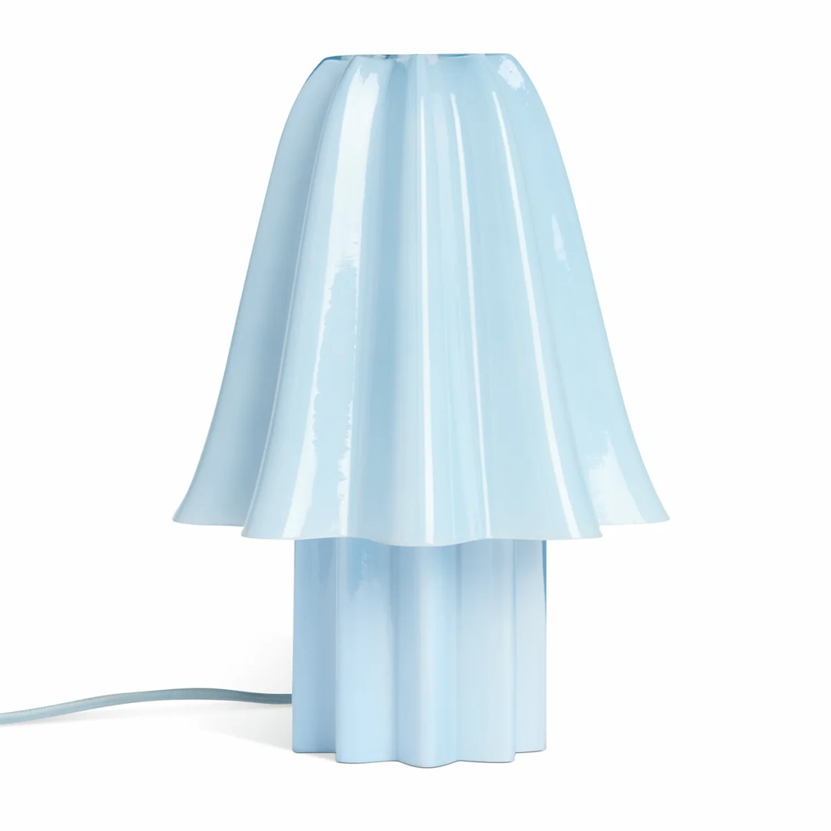 Habitat Winnie Handkerchief Glass Table Lamp - Light blue – image 3