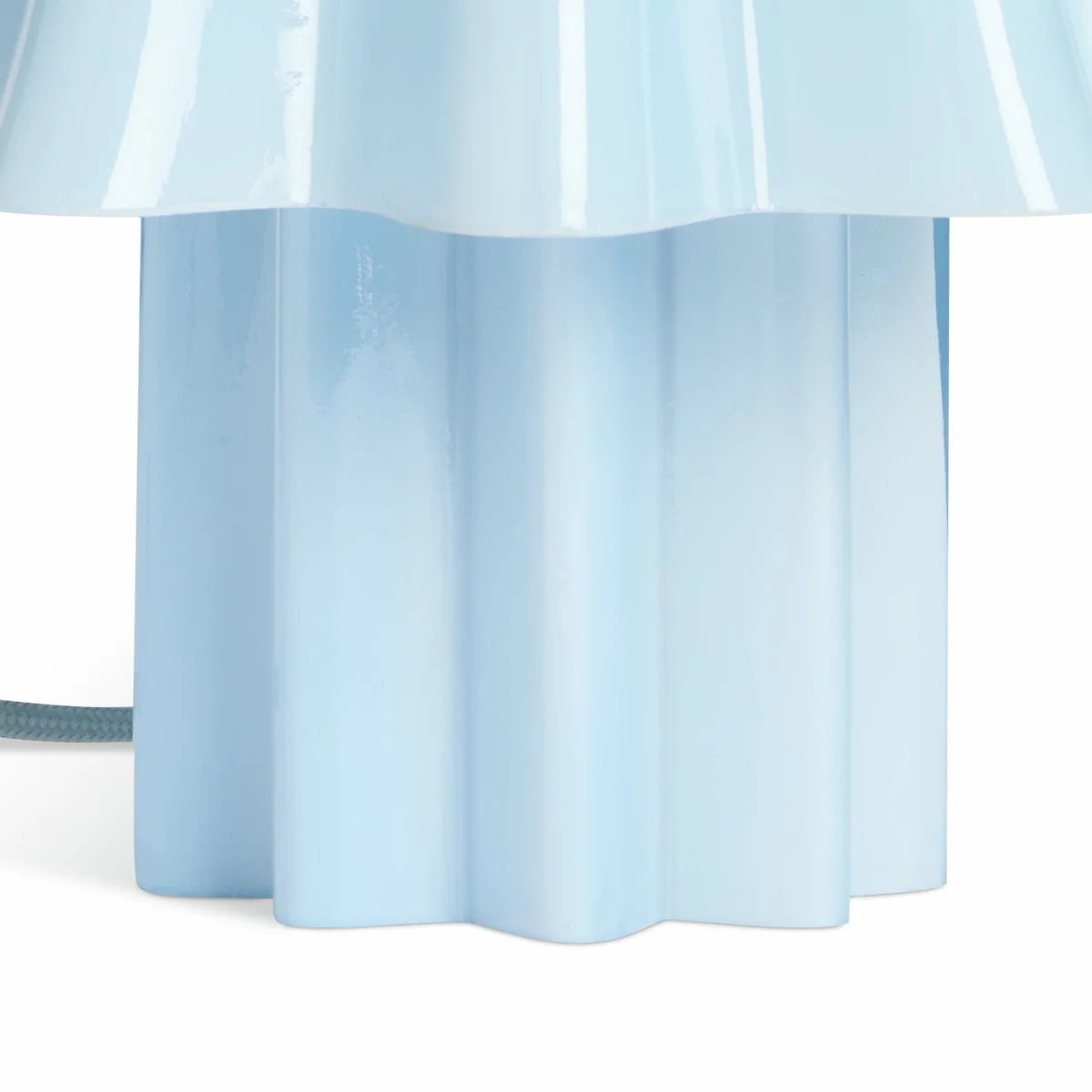 Habitat Winnie Handkerchief Glass Table Lamp - Light blue – image 5