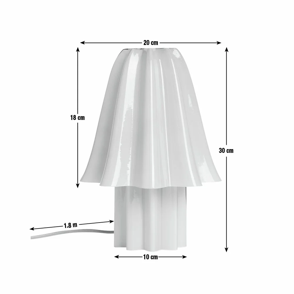 Habitat Winnie Handkerchief Glass Table Lamp - Light blue – image 7