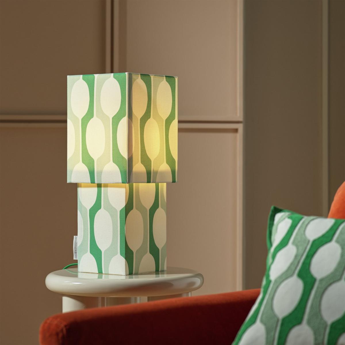 Habitat x Scion Large Billow Fabric Table Lamp - Green – image 2