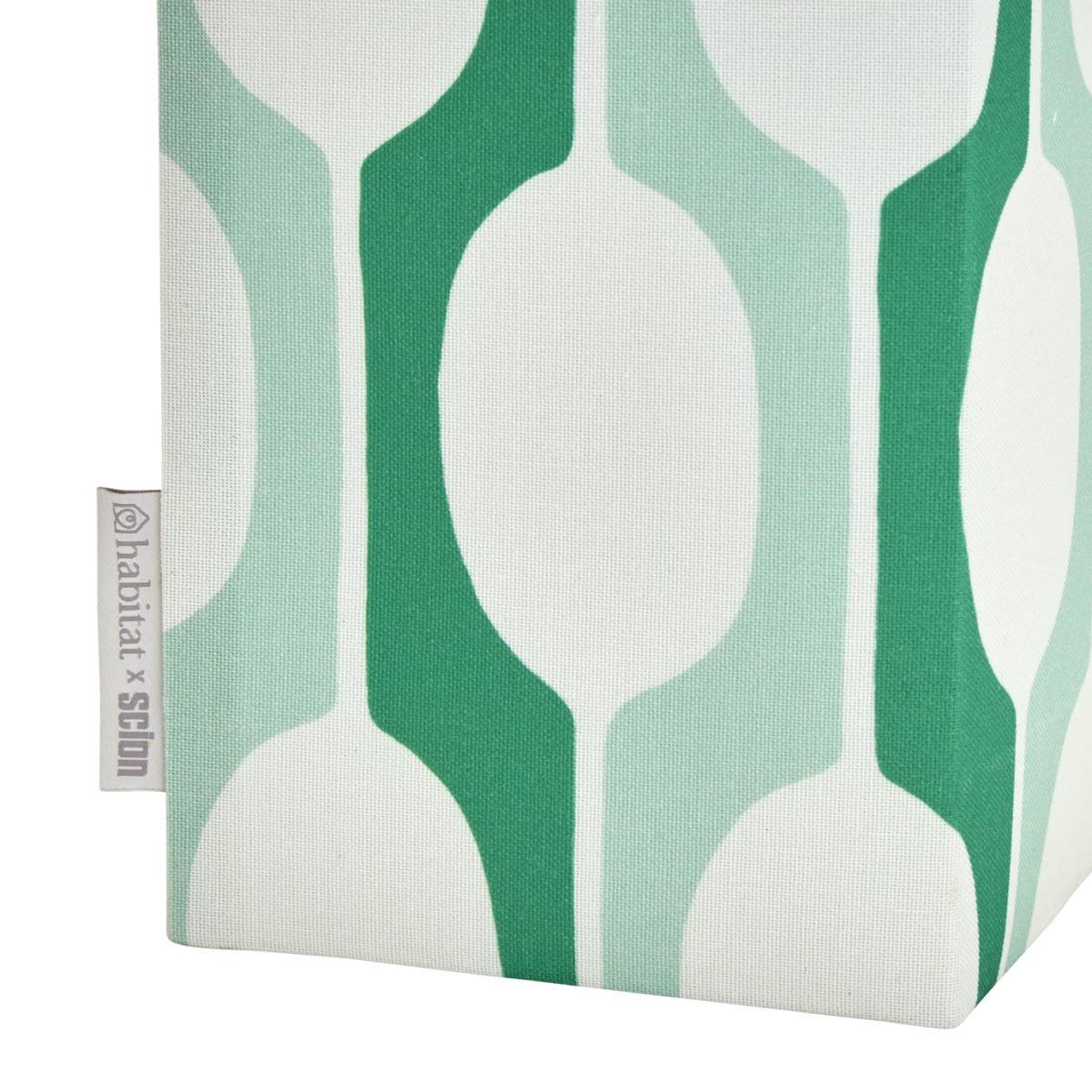 Habitat x Scion Large Billow Fabric Table Lamp - Green – image 4