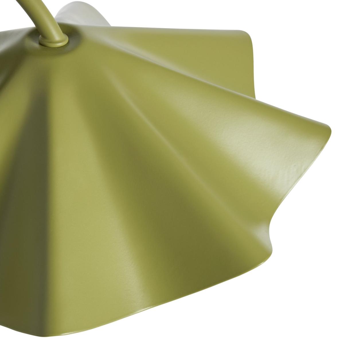 Habitat Yuno Pleat Metal Table Lamp - Olive – image 5
