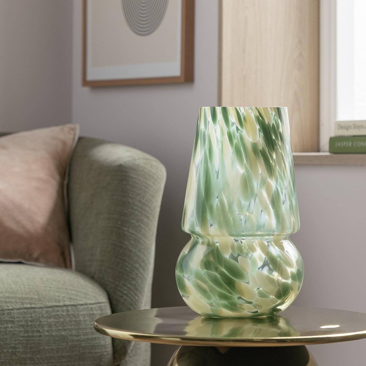 Habitat Rahnn Confetti Glass Table Lamp - Green – image 2