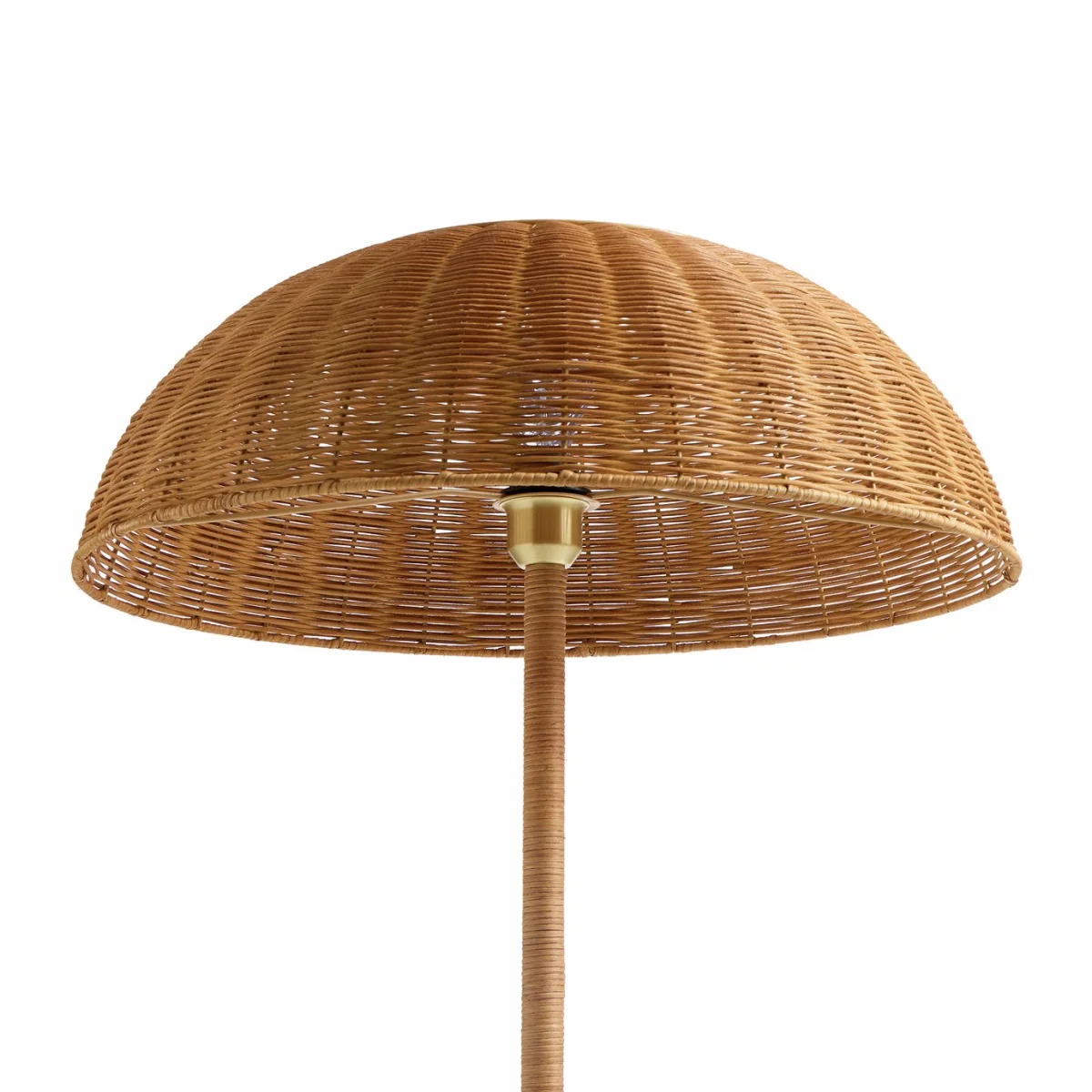 Habitat Alba Rattan Umbrella Floor Lamp - Brown – image 4