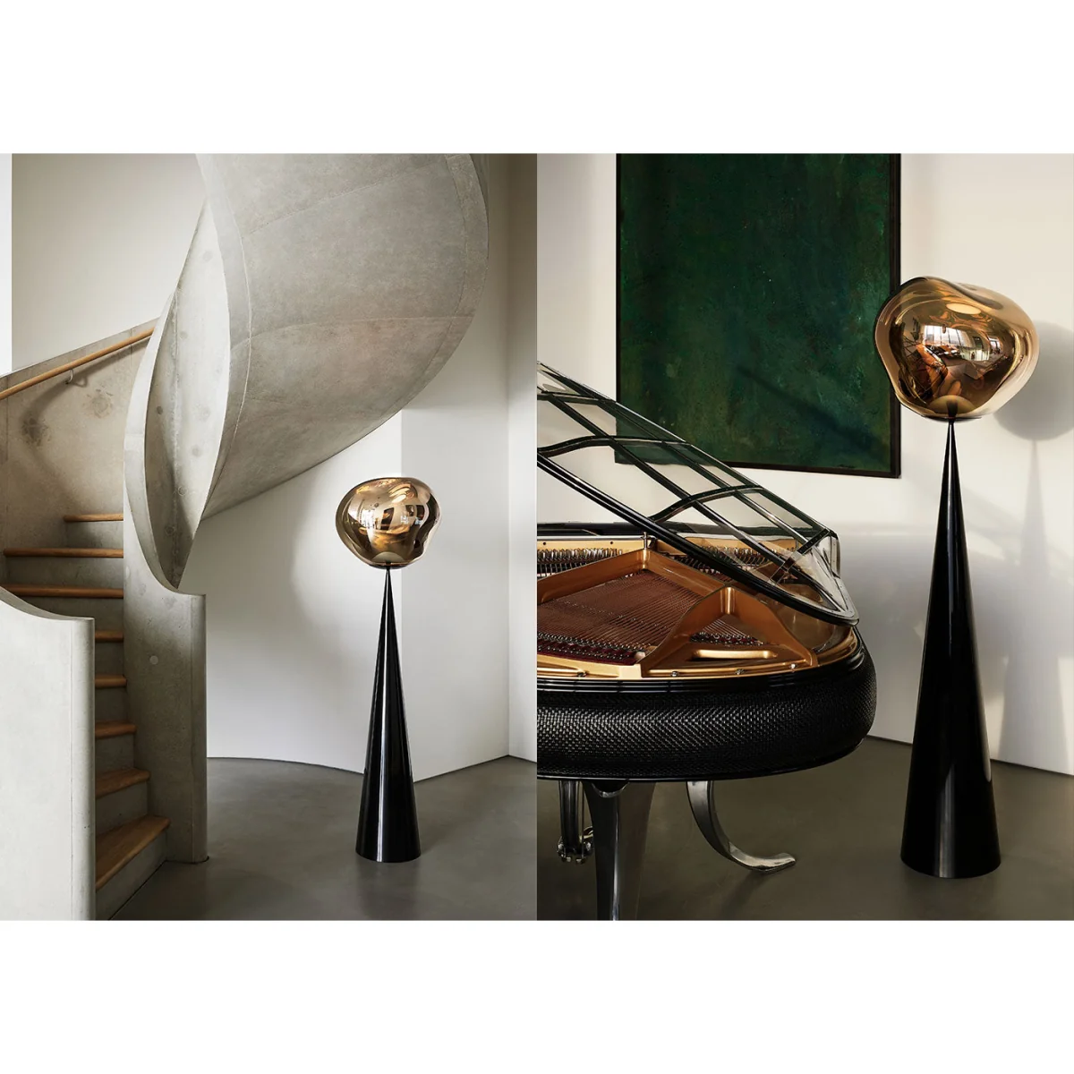 Tom Dixon Melt LED Cone Fat Floor Bronze – image 5