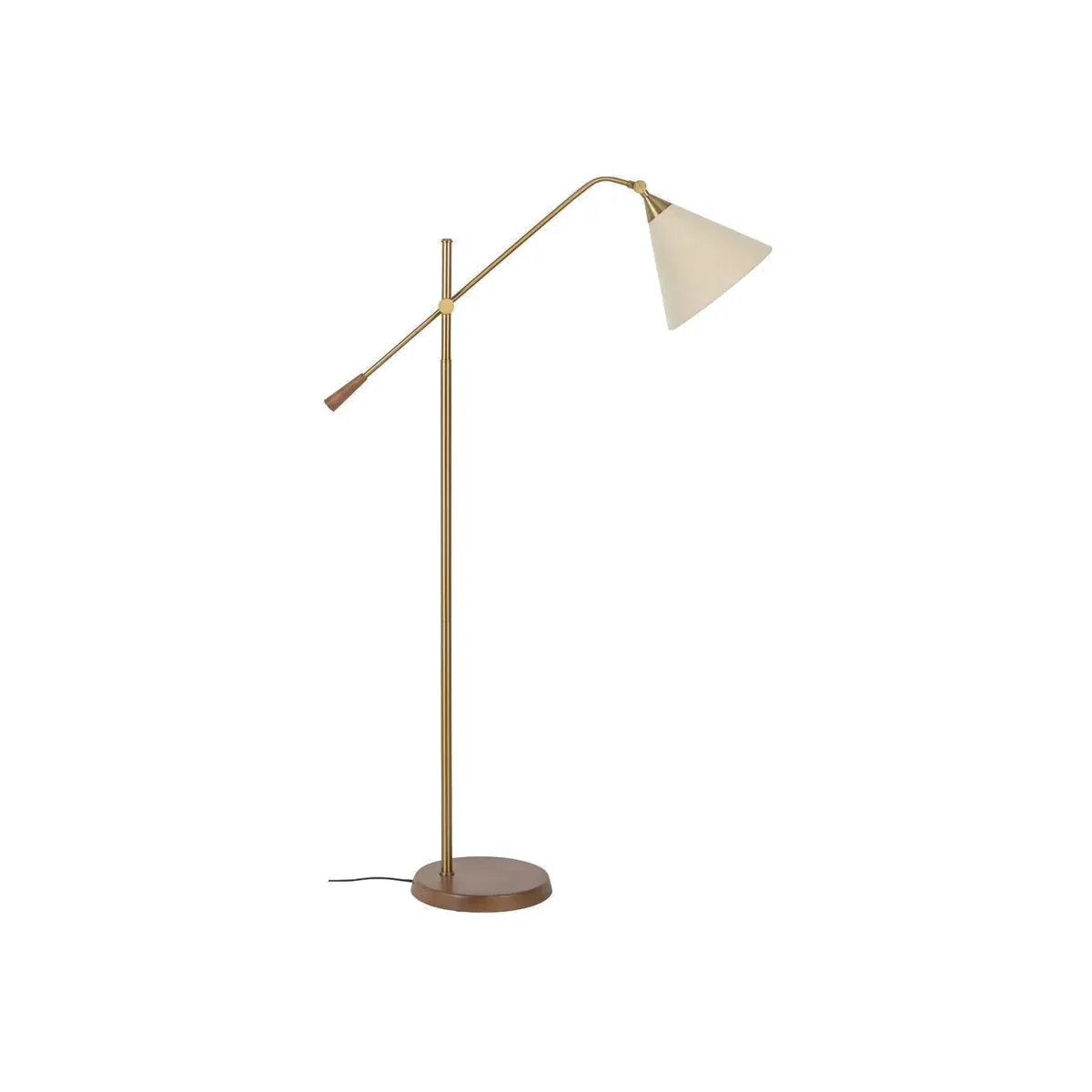 Heal's Dryden Floor Lamp Walnut/Natural – image 1