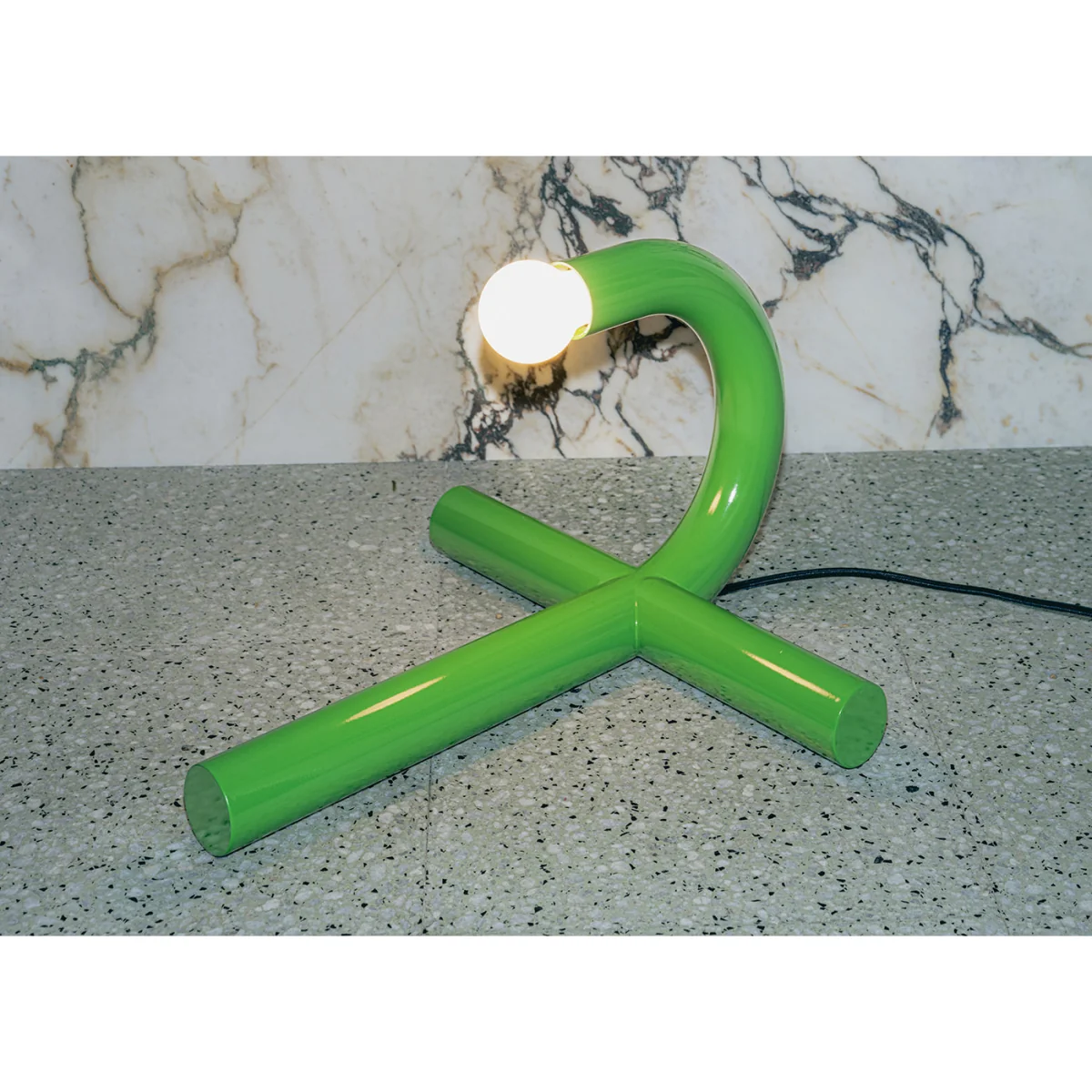 Heal's Metro La Tre Table Lamp Long Green – image 2