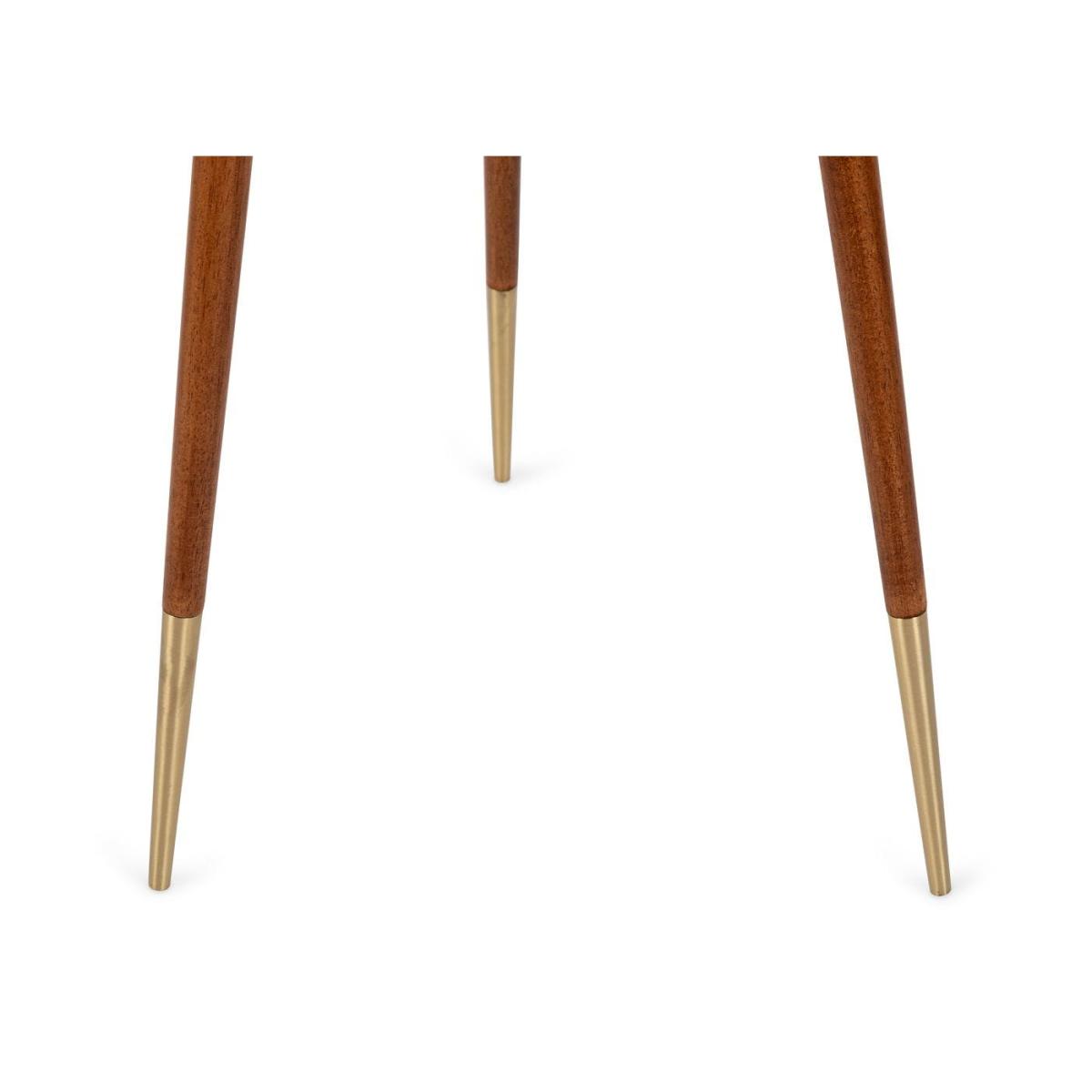 Hawkins Wooden Tripod Floor Lamp with Shade Walnut Finish – image 4