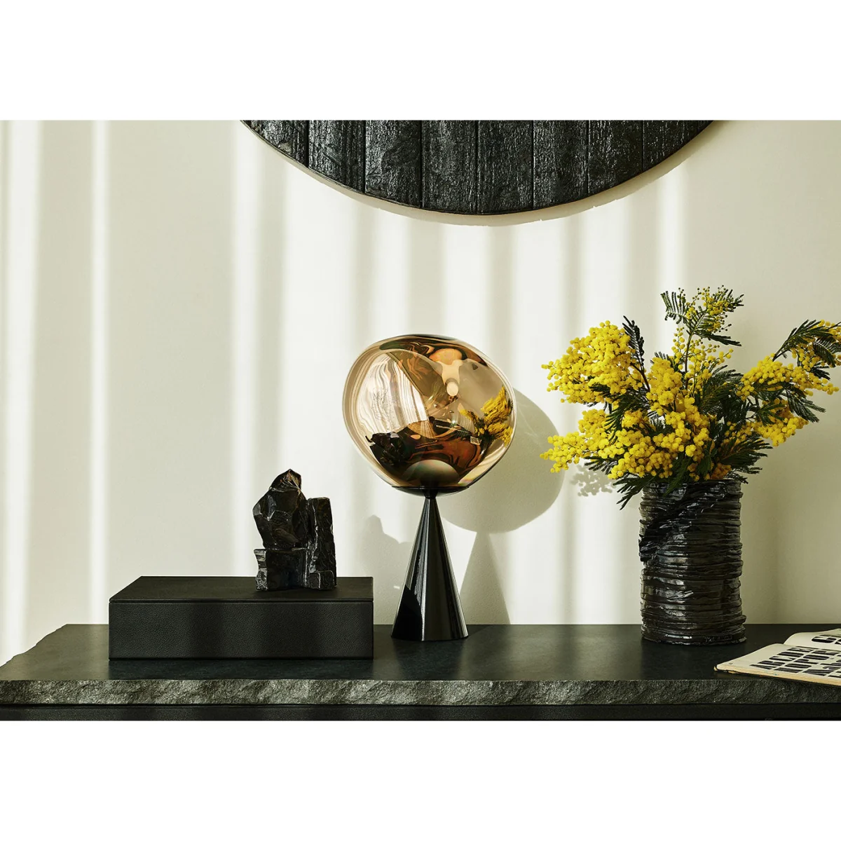 Melt LED Cone Fat Table Bronze – image 5