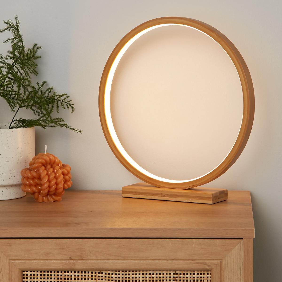 Malibu LED Table Lamp - Bamboo – image 1
