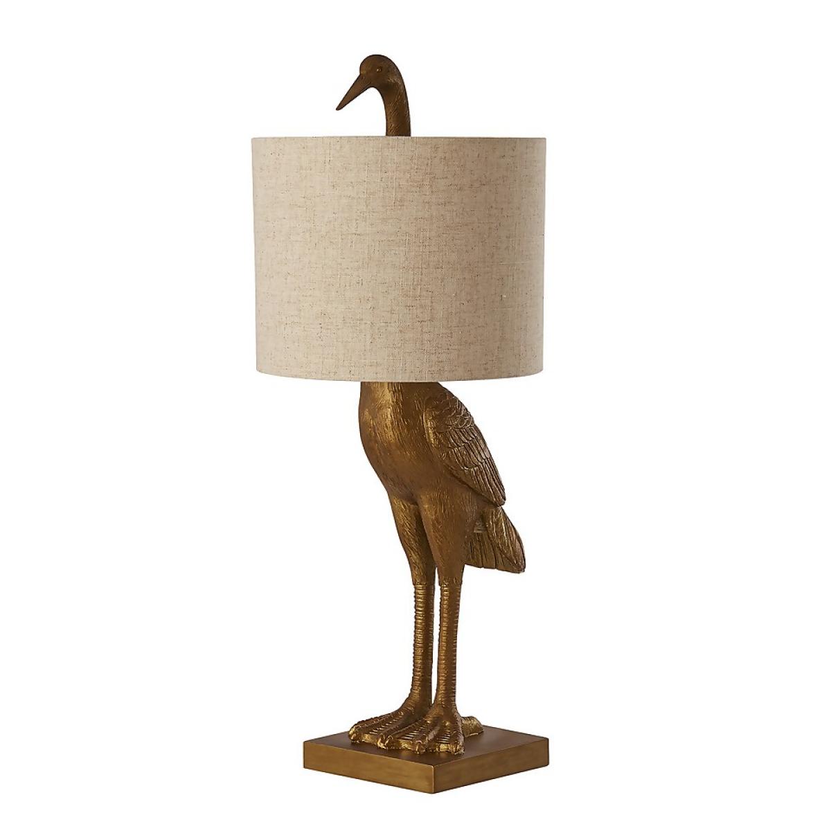 Crane Table Lamp - Gold & Oatmeal – image 3
