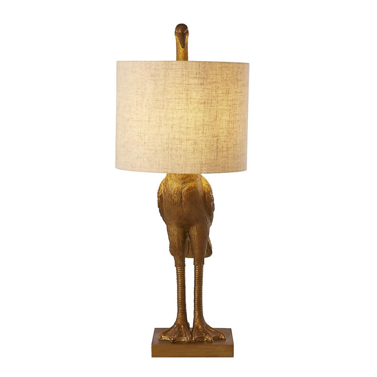 Crane Table Lamp - Gold & Oatmeal – image 4