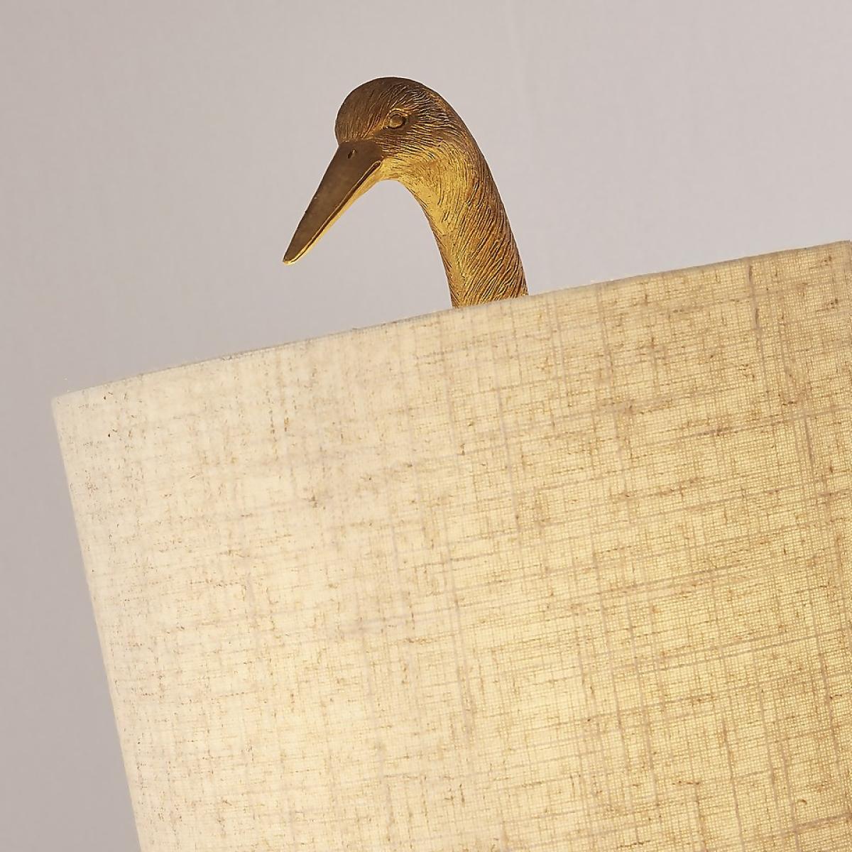 Crane Table Lamp - Gold & Oatmeal – image 6