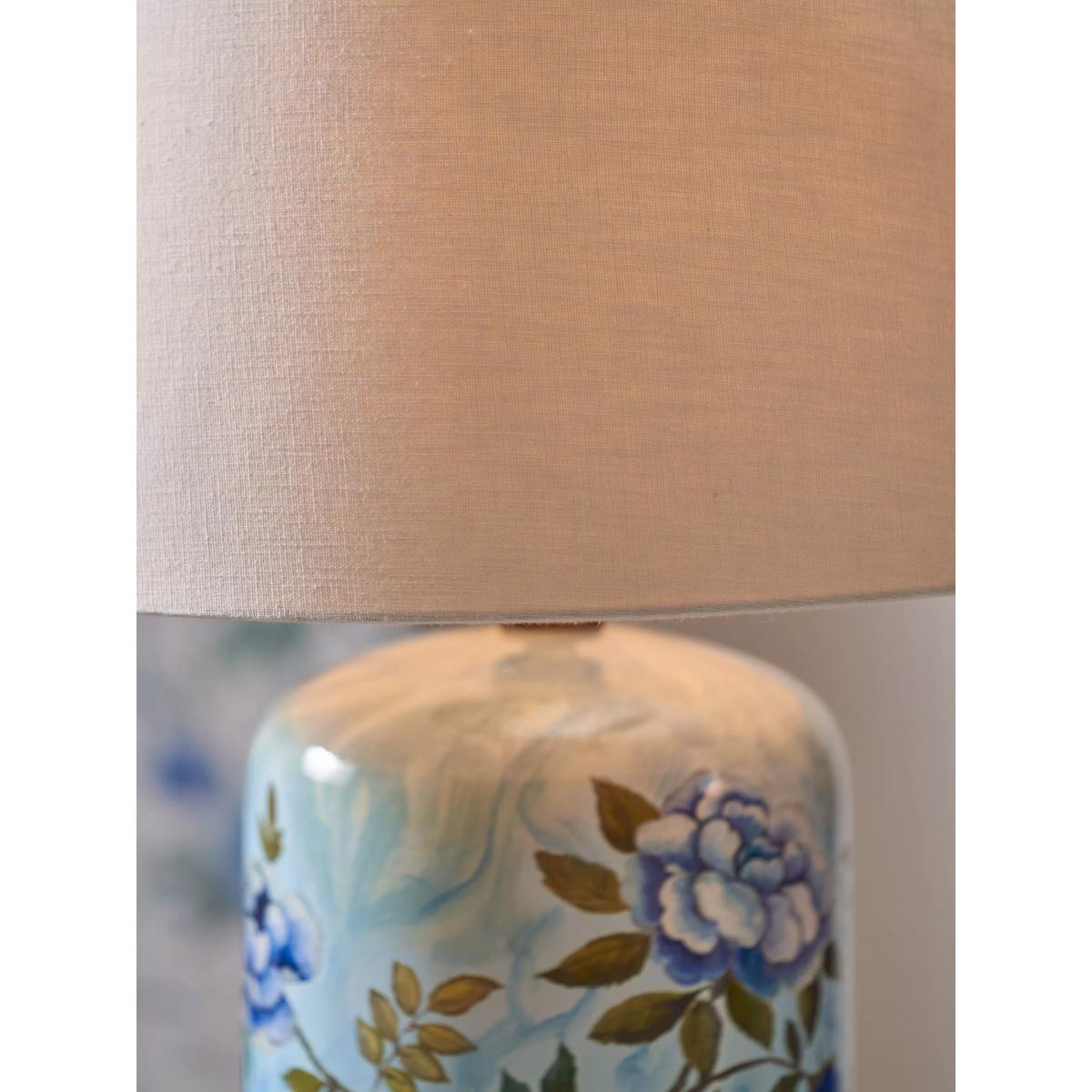 Pacific Porcelaine Floral Table Lamp, Blue – image 3