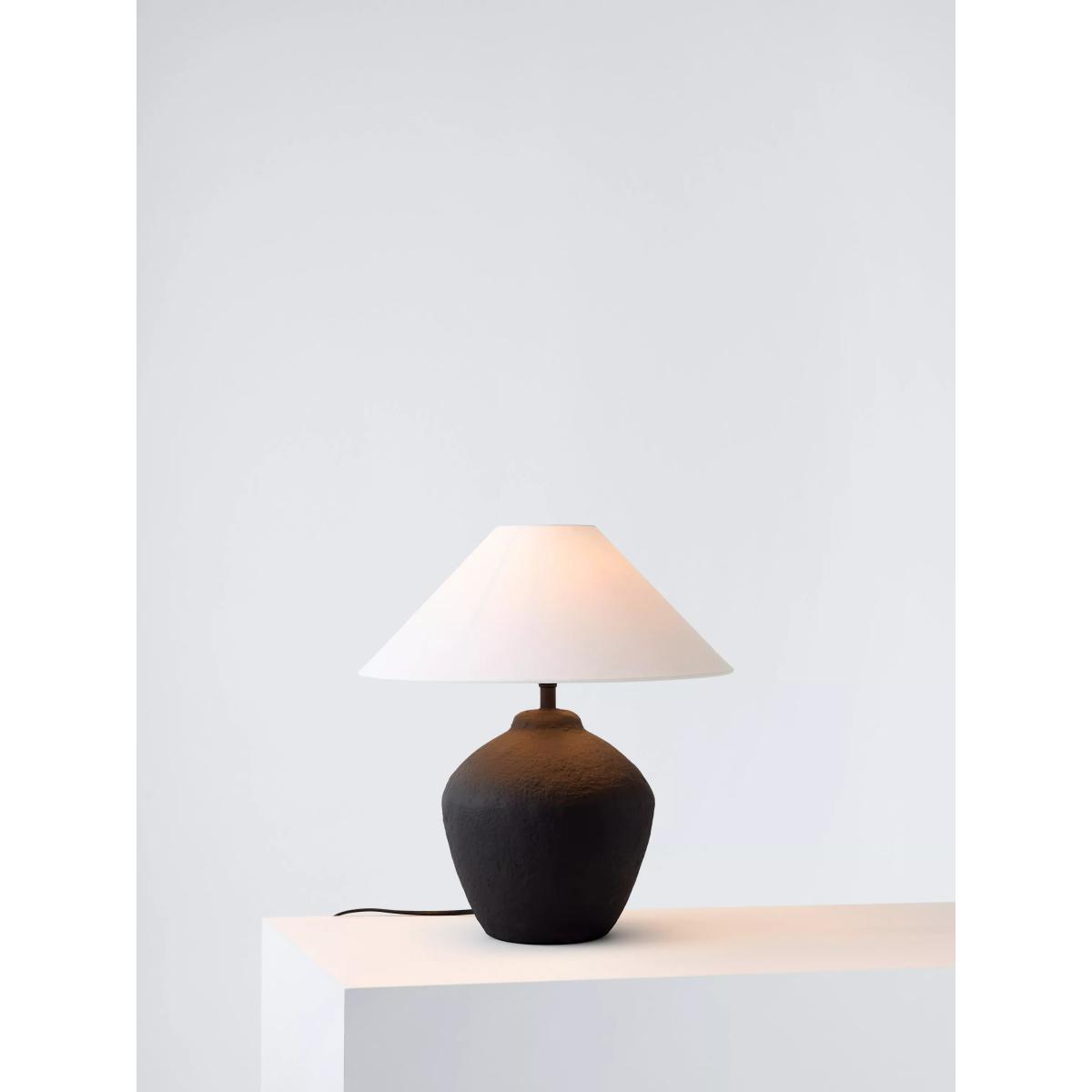 John Lewis Textured Table Lamp with Tapered Shade – image 2