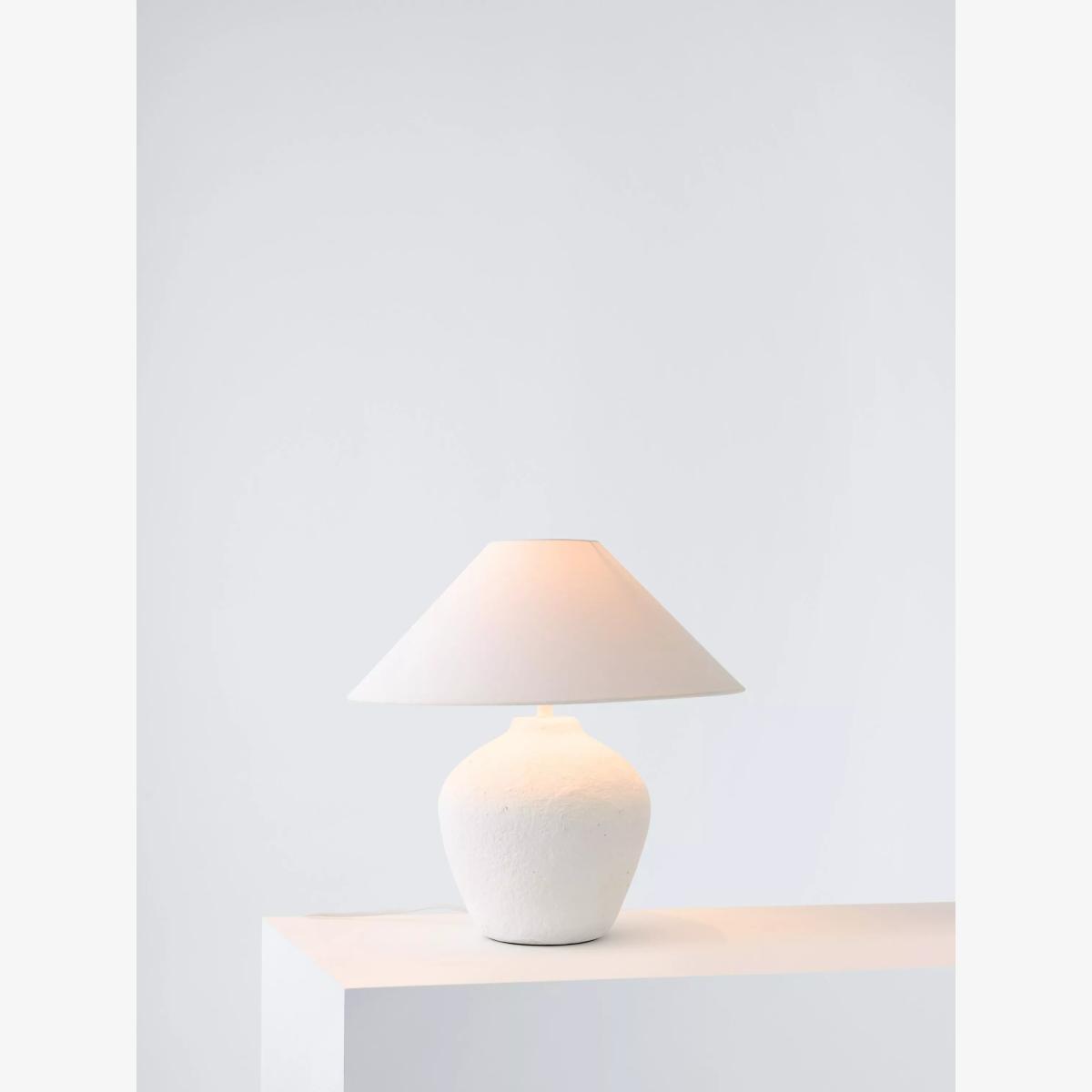 John Lewis Textured Table Lamp with Tapered Shade – image 1